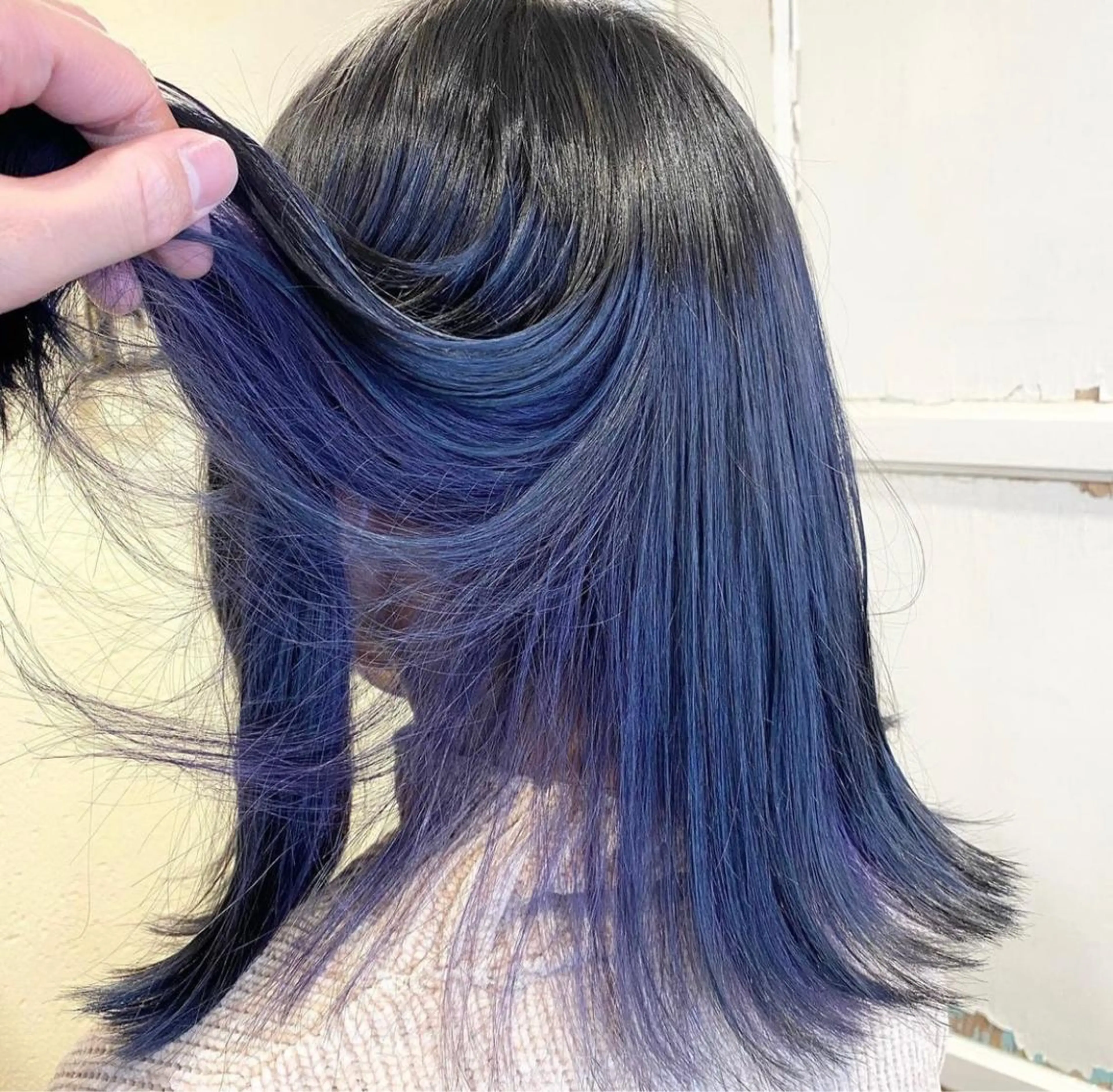 ミディアム カラー アディクシーカラー 黒髪 ブリーチ ケアブリーチ エドルカラー 髪質改善ヘアケア 艶髪特化/上田のヘアスタイル