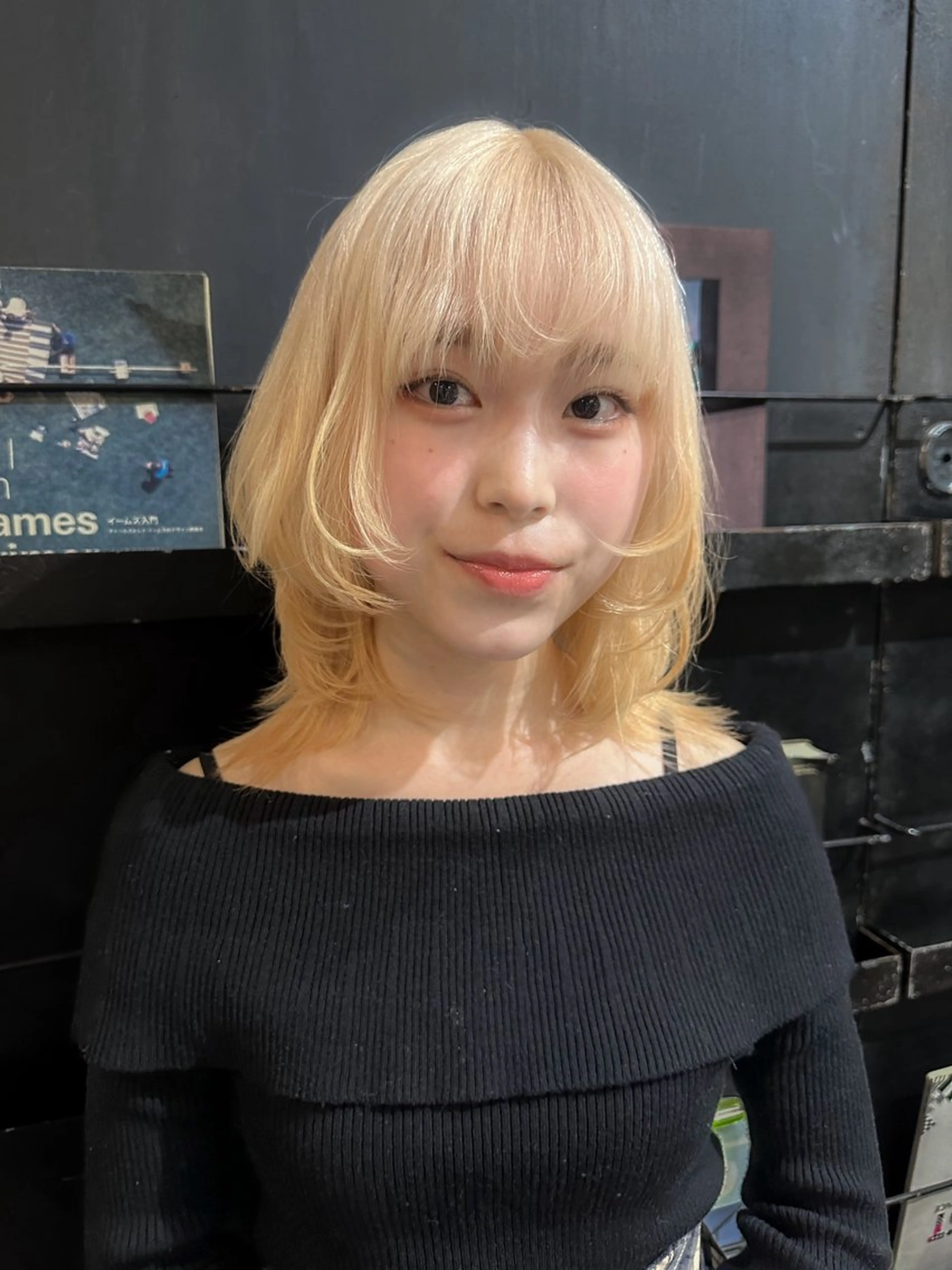 ミディアム 似合わせ/ハイトーン ✂︎ゆーぴ✂︎のヘアスタイル