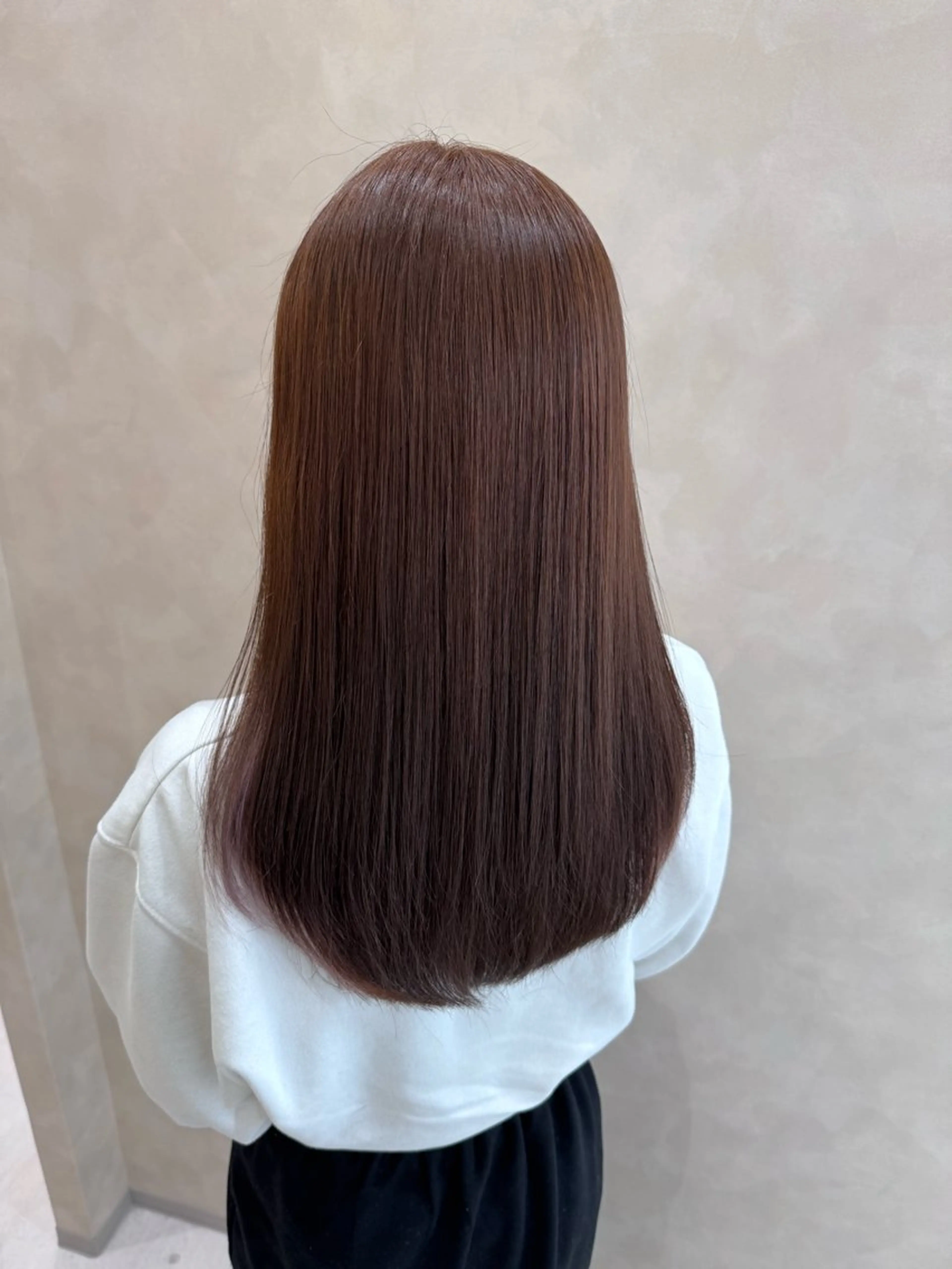 セミロング カット ヘアカラー トリートメント 酸性ストレート 青木優磨のヘアスタイル