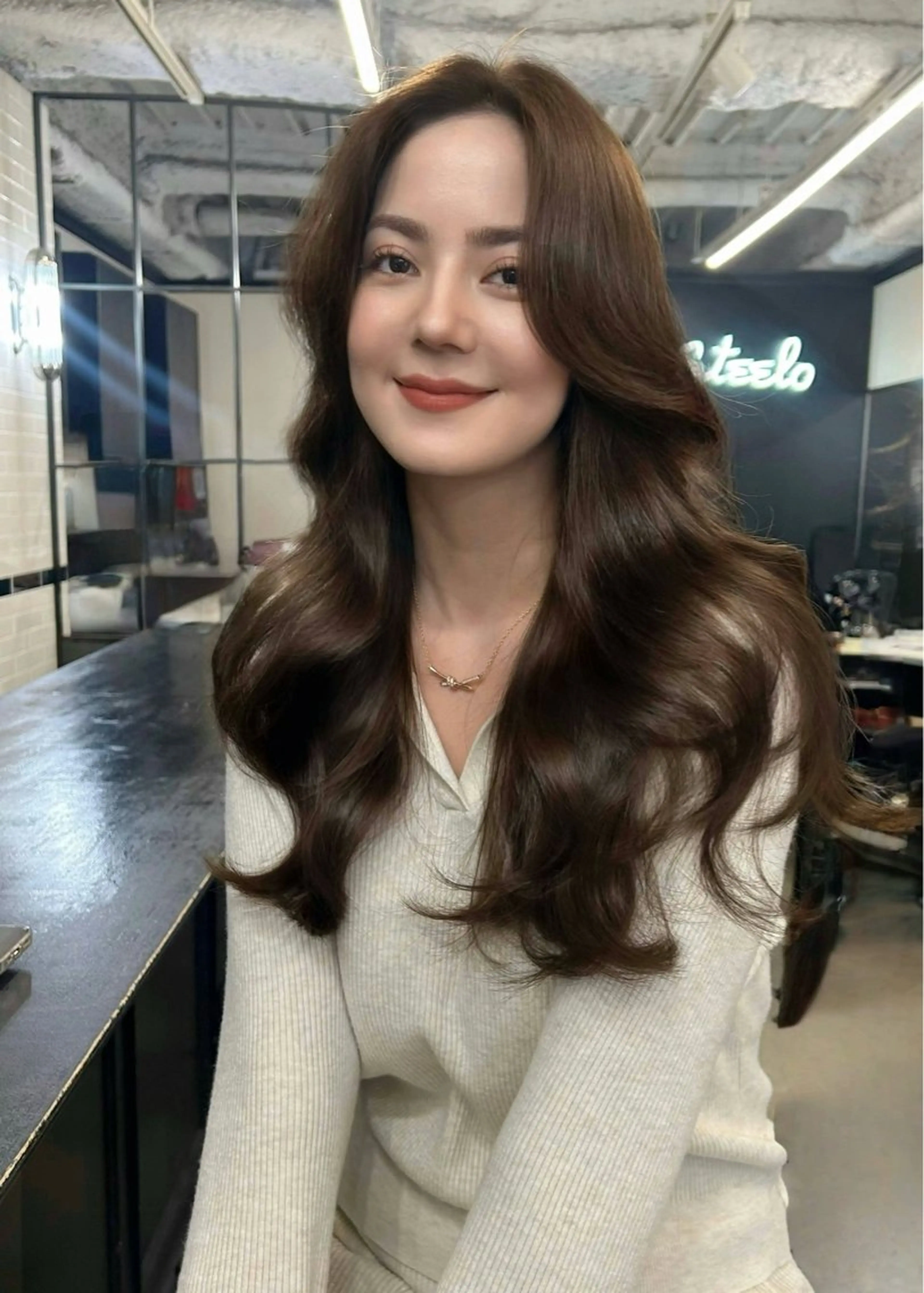 ロング カラー カット ヘアカラー トリートメント 地毛風艶カラー🌿 喜多夏海のヘアスタイル