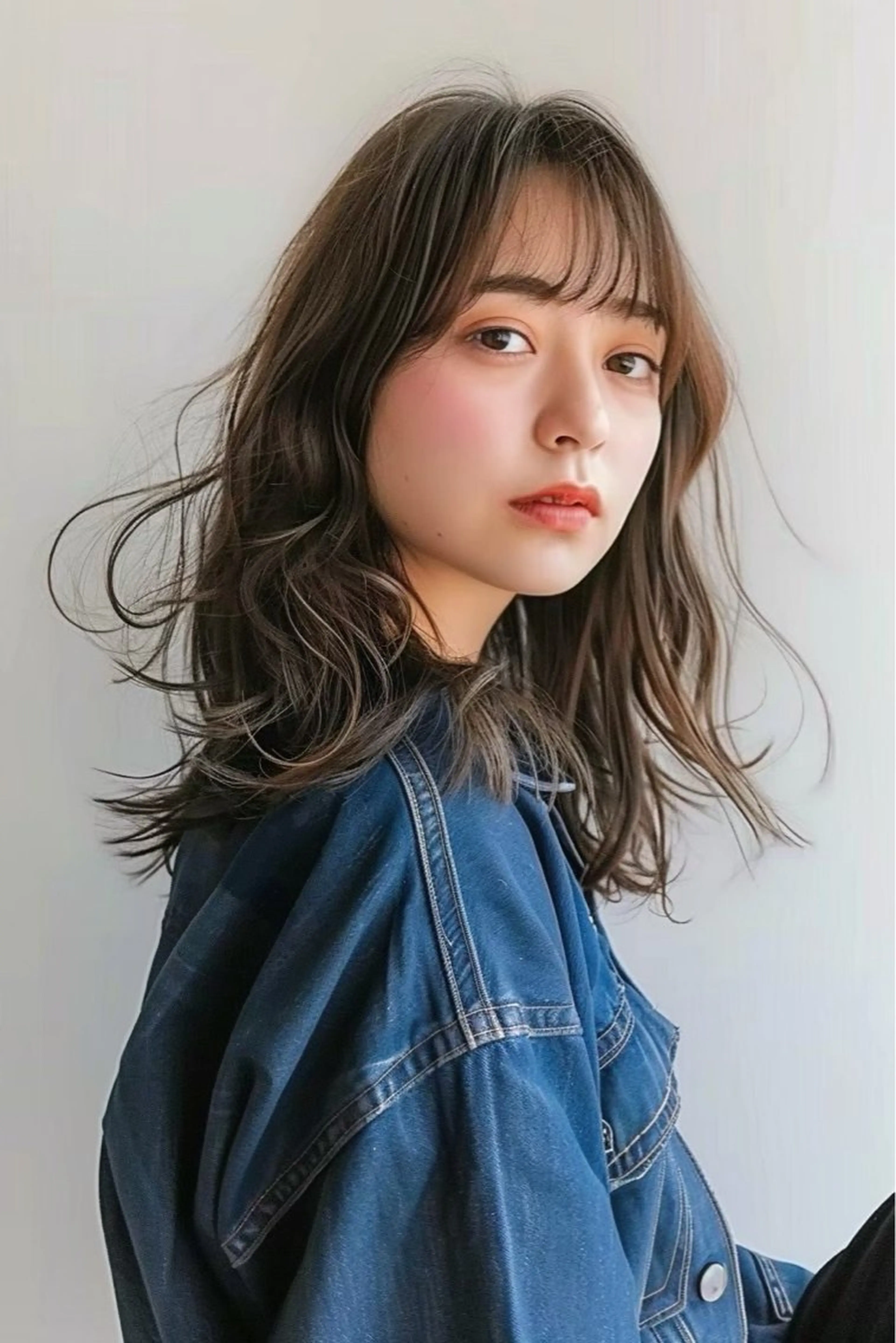 ミディアム カラー カット ヘアカラー トリートメント 圧倒的似合わせ ケアカラーYUTOのヘアスタイル