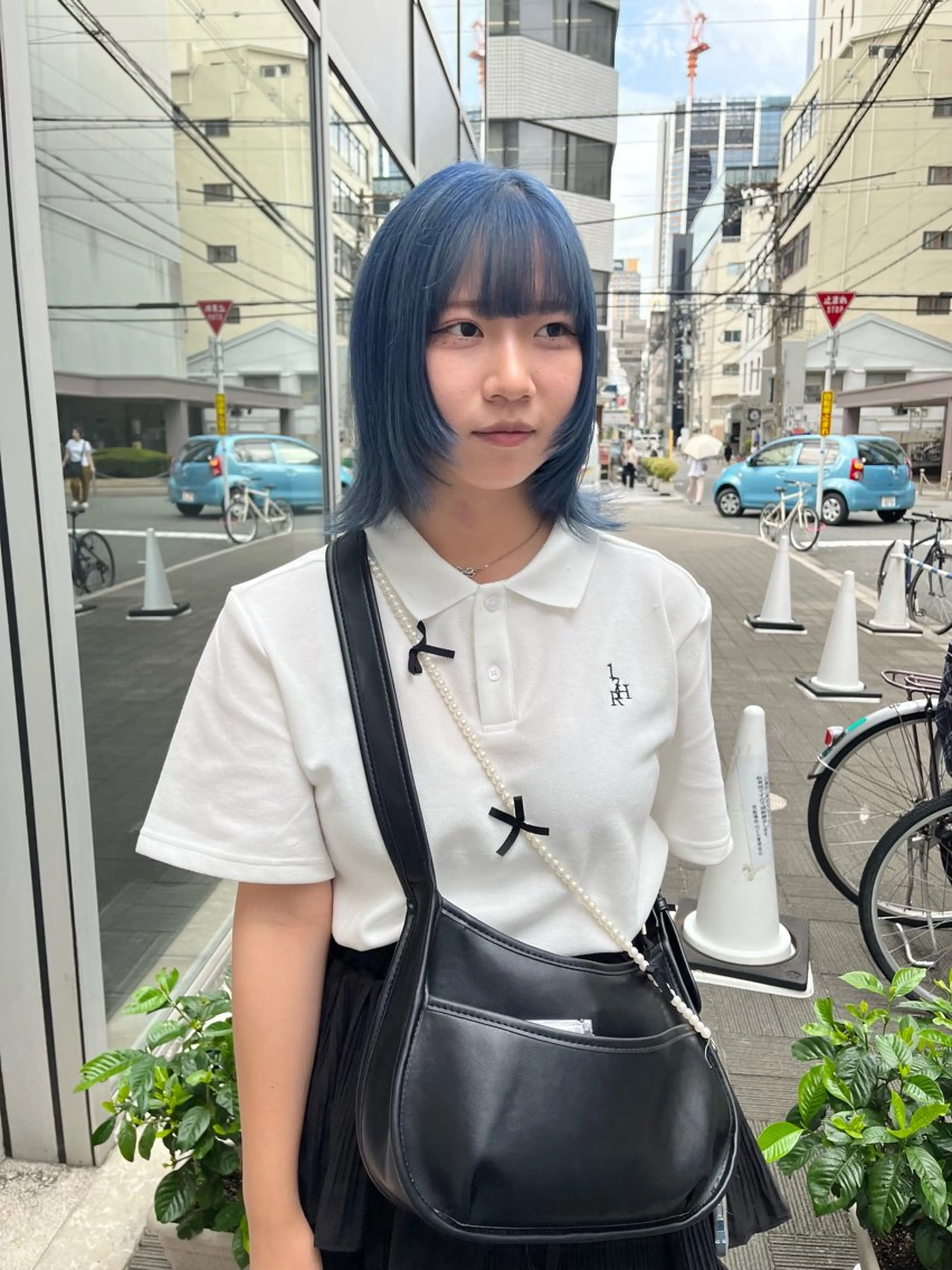 ミディアム カラー ブルーカラー 透明感カラー ダブルカラー ハイトーンカラー イルミナカラー カット ヘアカラー ショート/パーマ/ カラー/FUKOのヘアスタイル