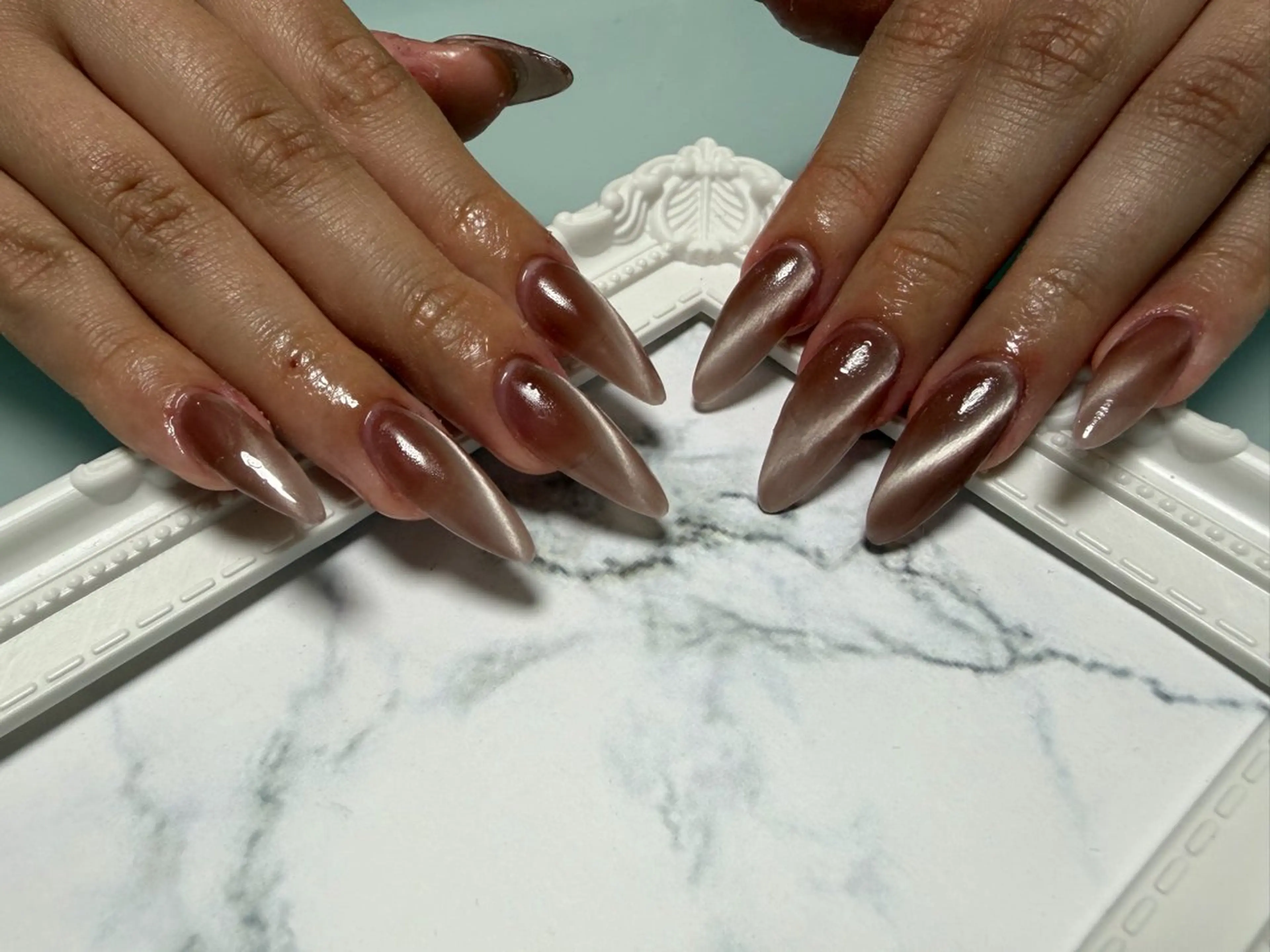 ネイル ジェルネイル ワンカラーネイル Nani❤️‍🔥 ❤️‍🔥のネイルデザイン