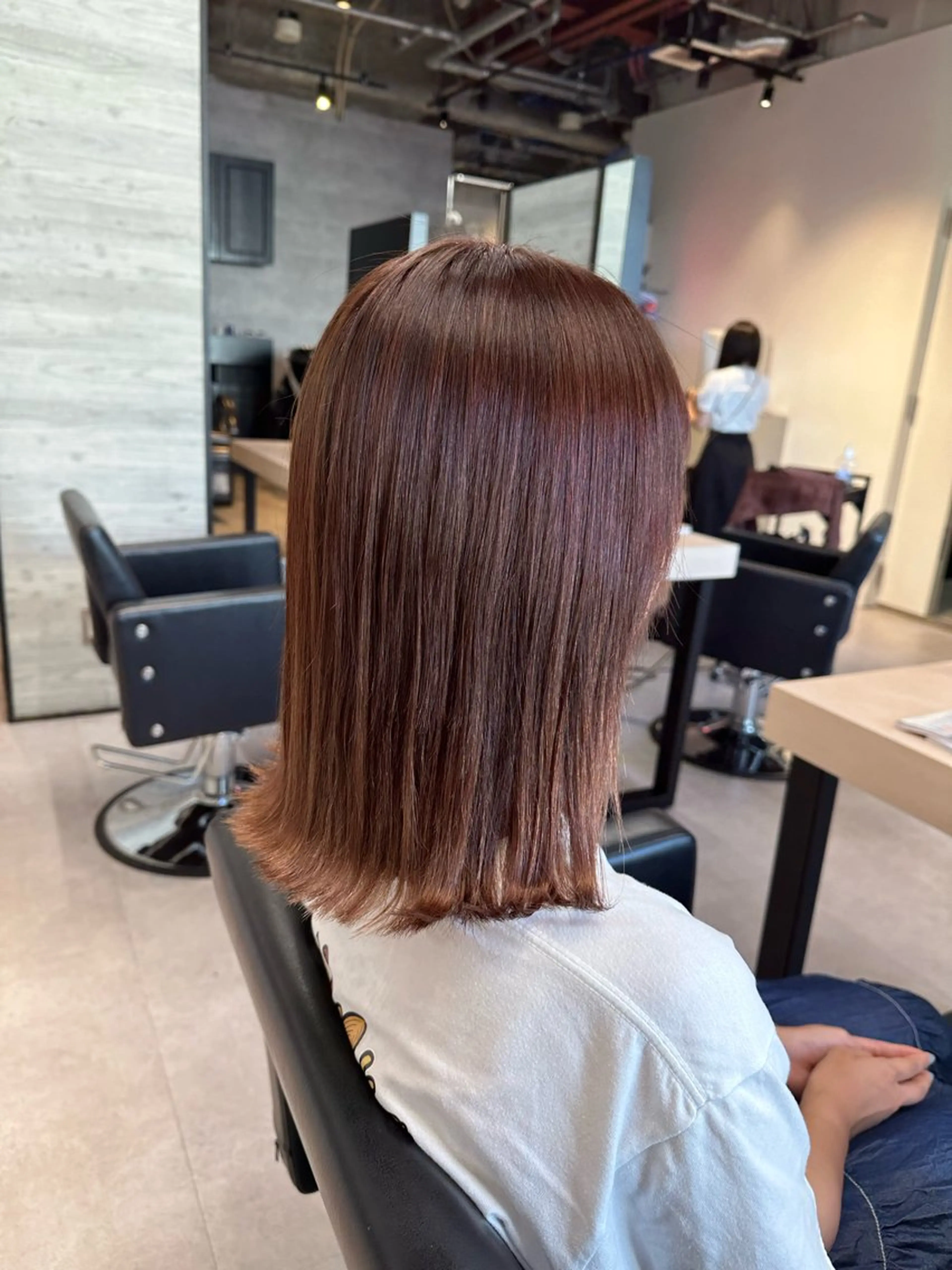 ミディアム カラー ミディアムパーマ アディクシーカラー ブリーチ ダブルカラー 縮毛矯正 カット ヘアカラー トリートメント 🪞個室サロン/韓国 艶髪/keito🪞のヘアスタイル