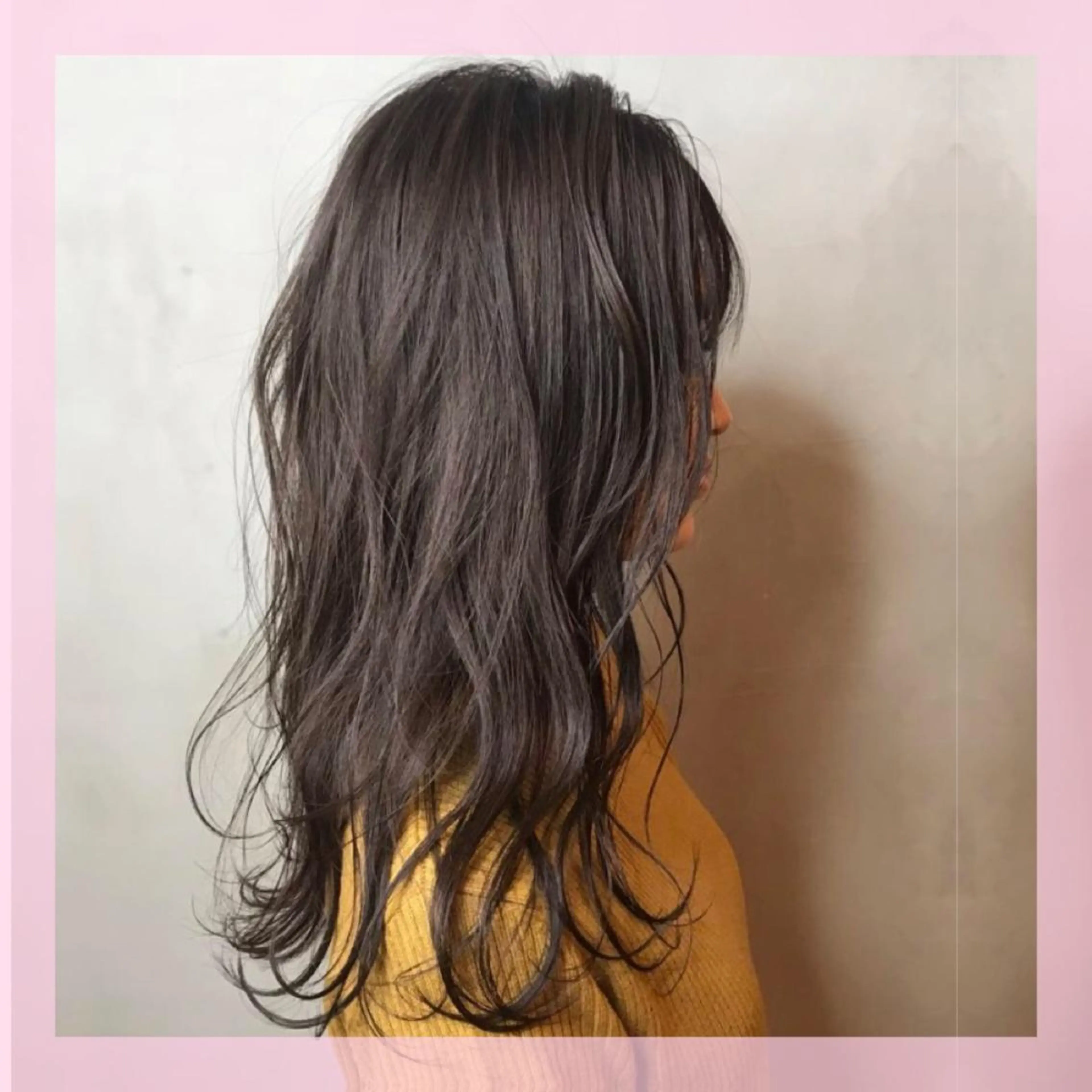 セミロング カラー ベージュカラー 透明感カラー ラベンダーカラー ラベンダーベージュ カット ヘアカラー plum.所属・🍒前川 🍒のヘアスタイル