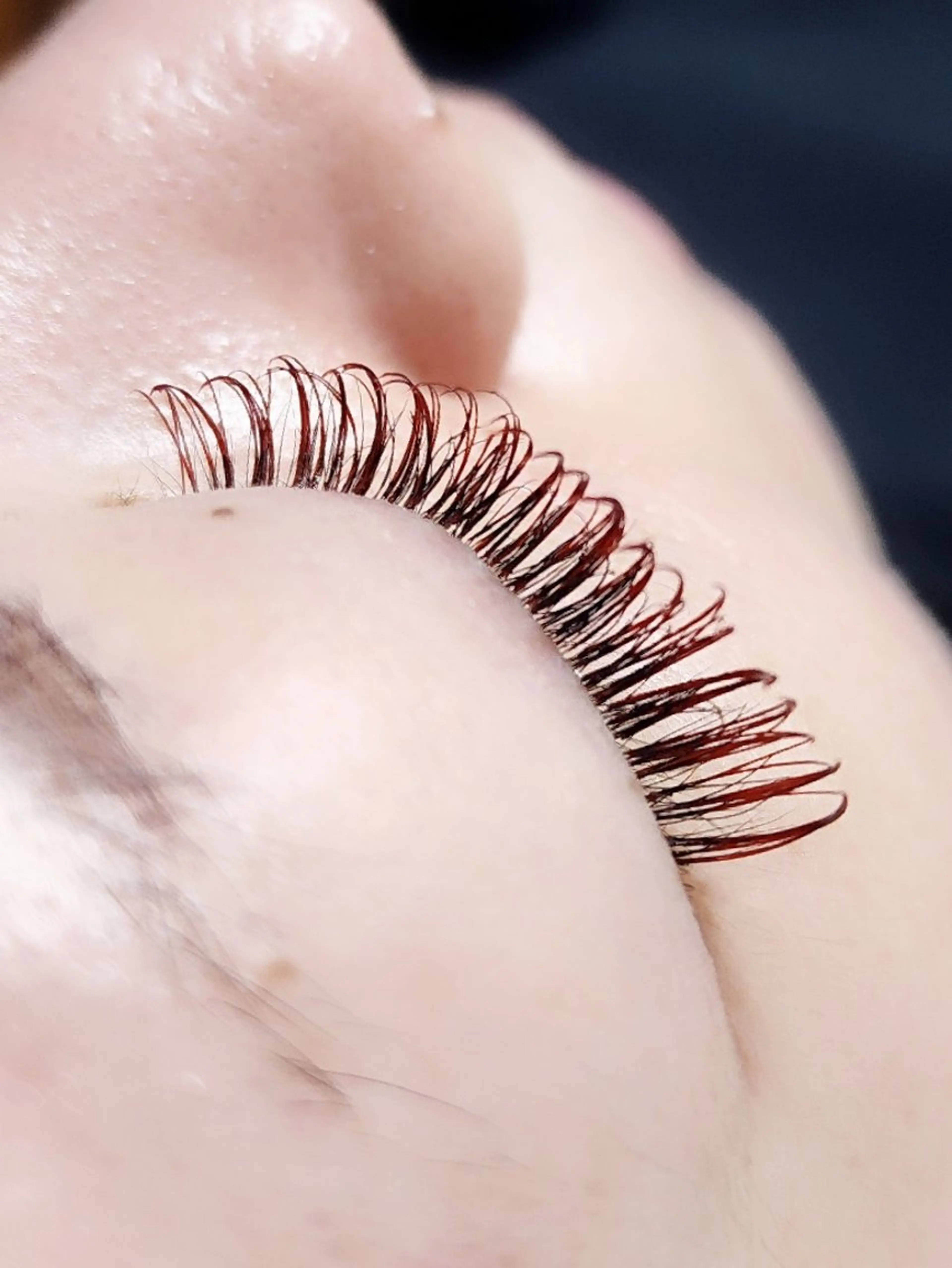 マツエク・マツパ 付け放題 バインドロック 束感まつ毛 カラーマツエク フラットラッシュ Ｍ salon アイラッシュのマツエク・マツパデザイン