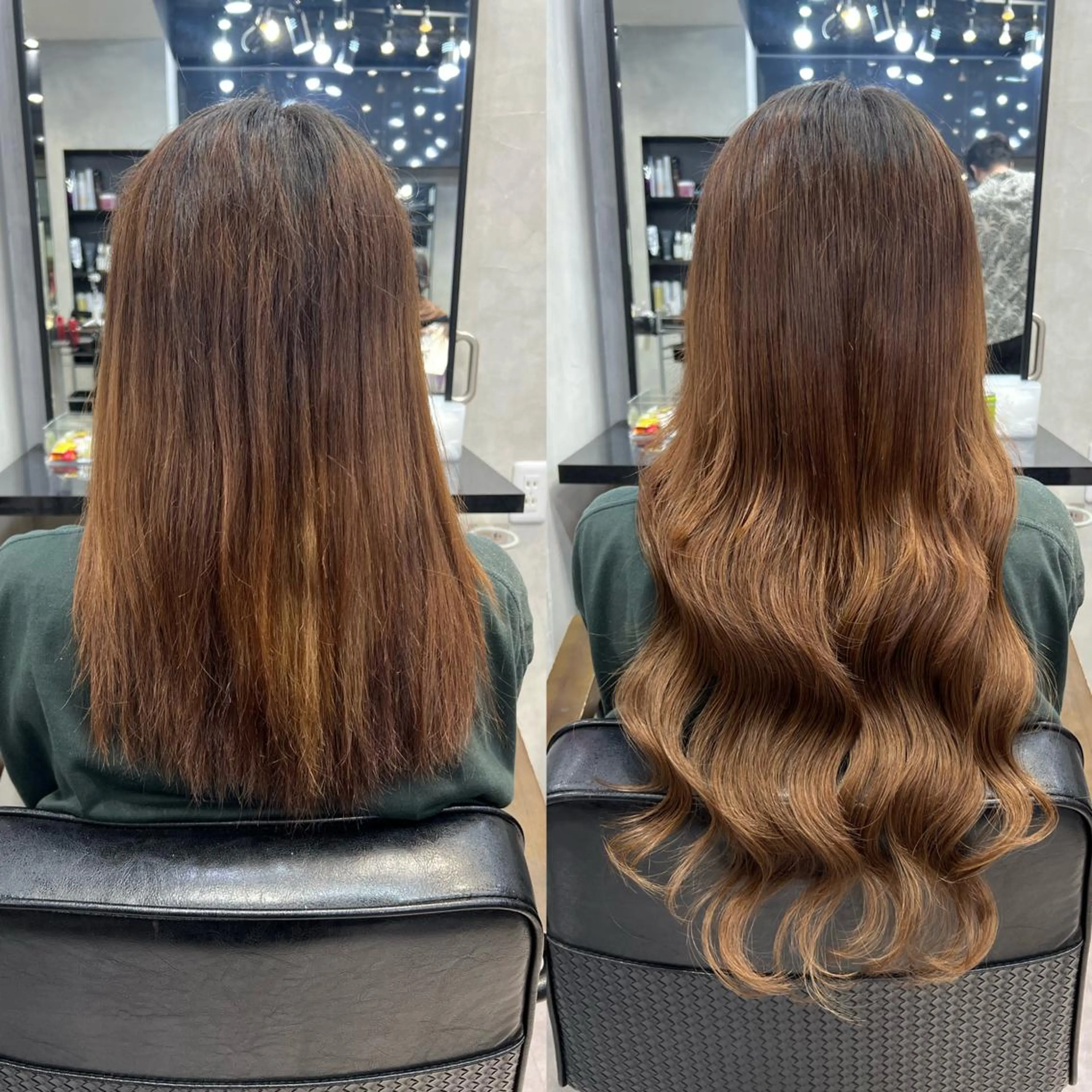 ロング カラー ヘアアレンジ シールエクステ アッシュ バレイヤージュ ベージュカラー 黒髪 カット エクステ ar+ ❤︎ maiのヘアスタイル