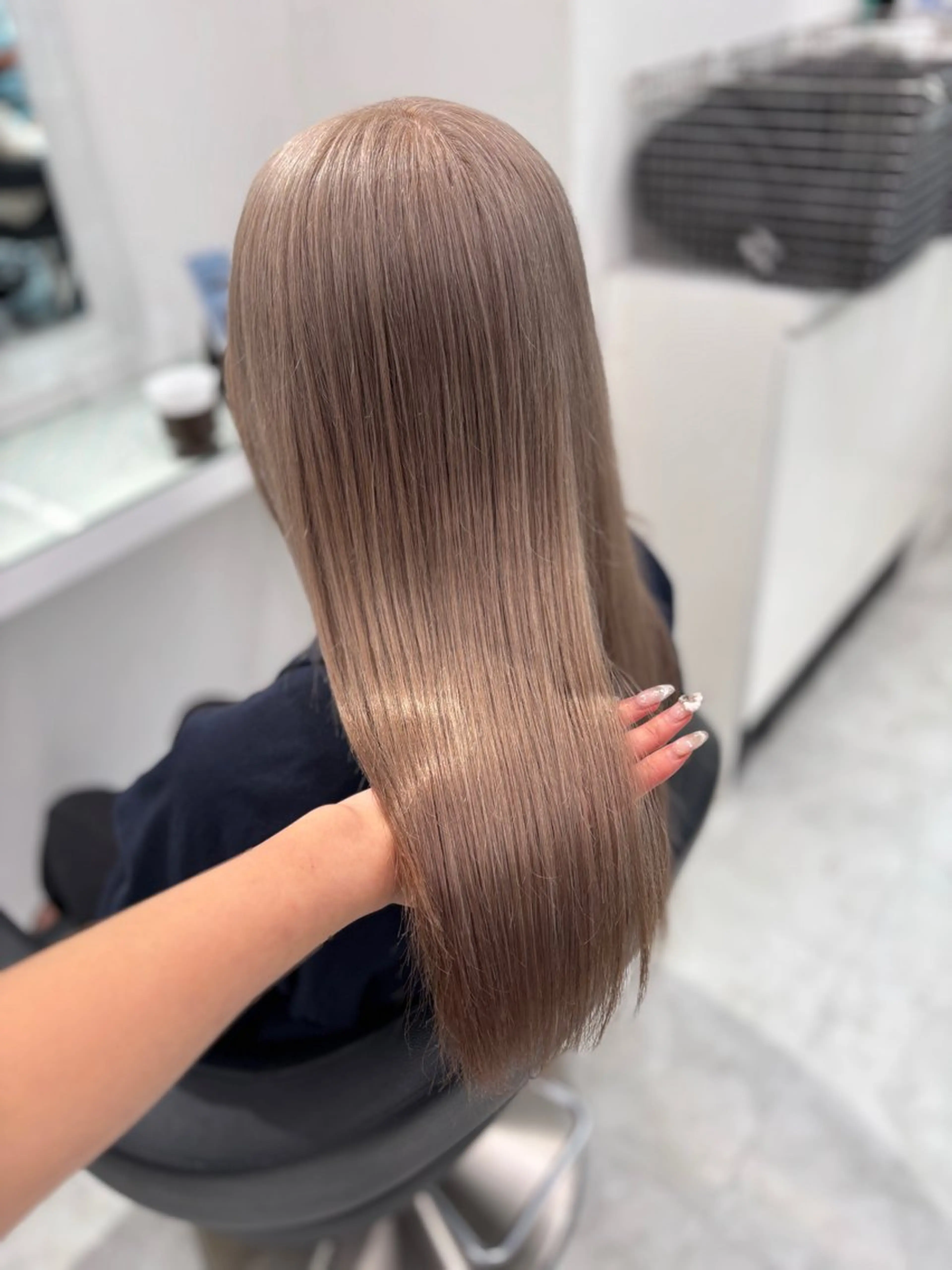 ロング カラー ヘアカラー トリートメント 💖ミルクティー💖 あかり💖のヘアスタイル