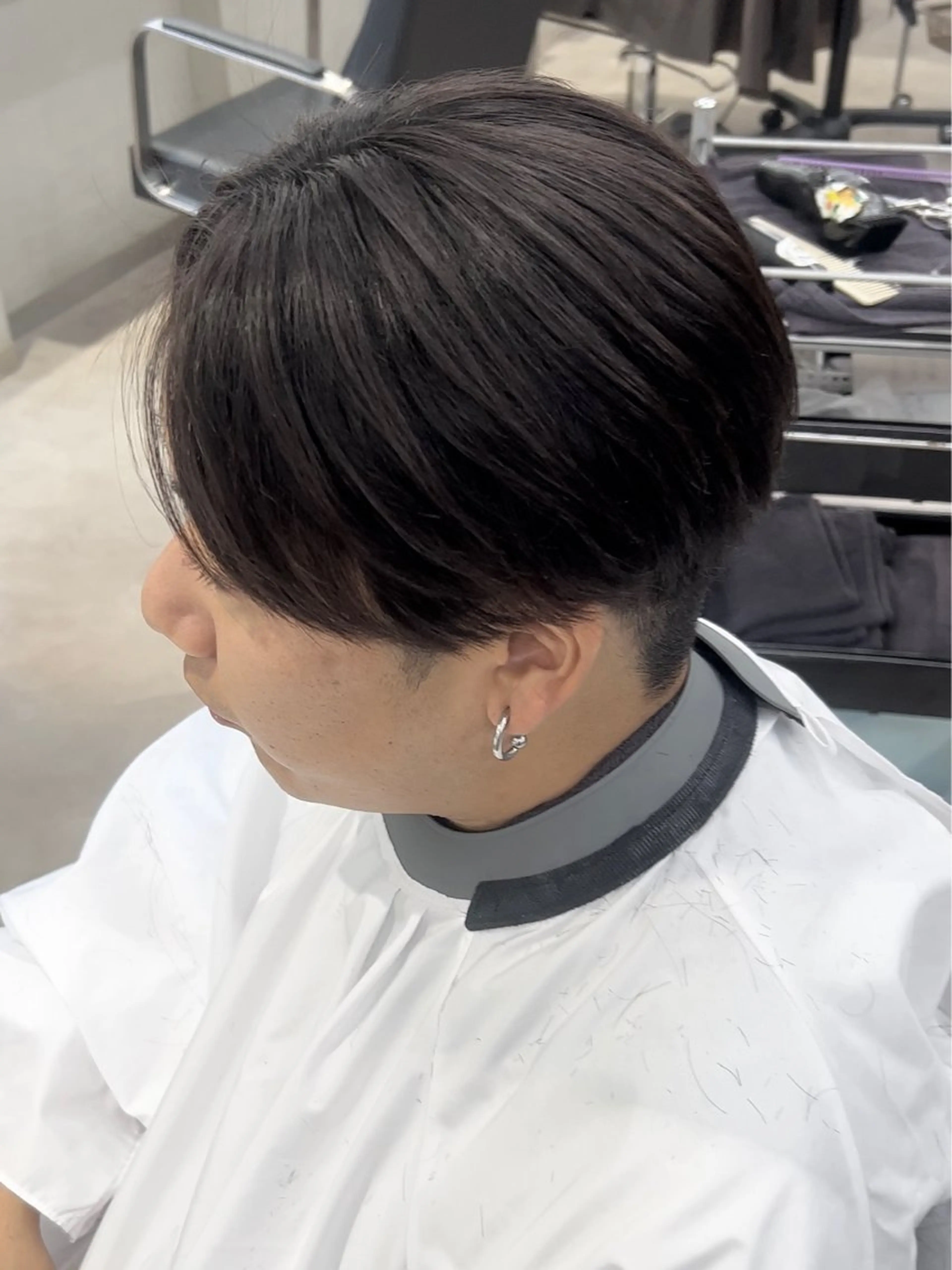 パーマ メンズ 曲がる縮毛矯正 LIBER 　岩名のヘアスタイル