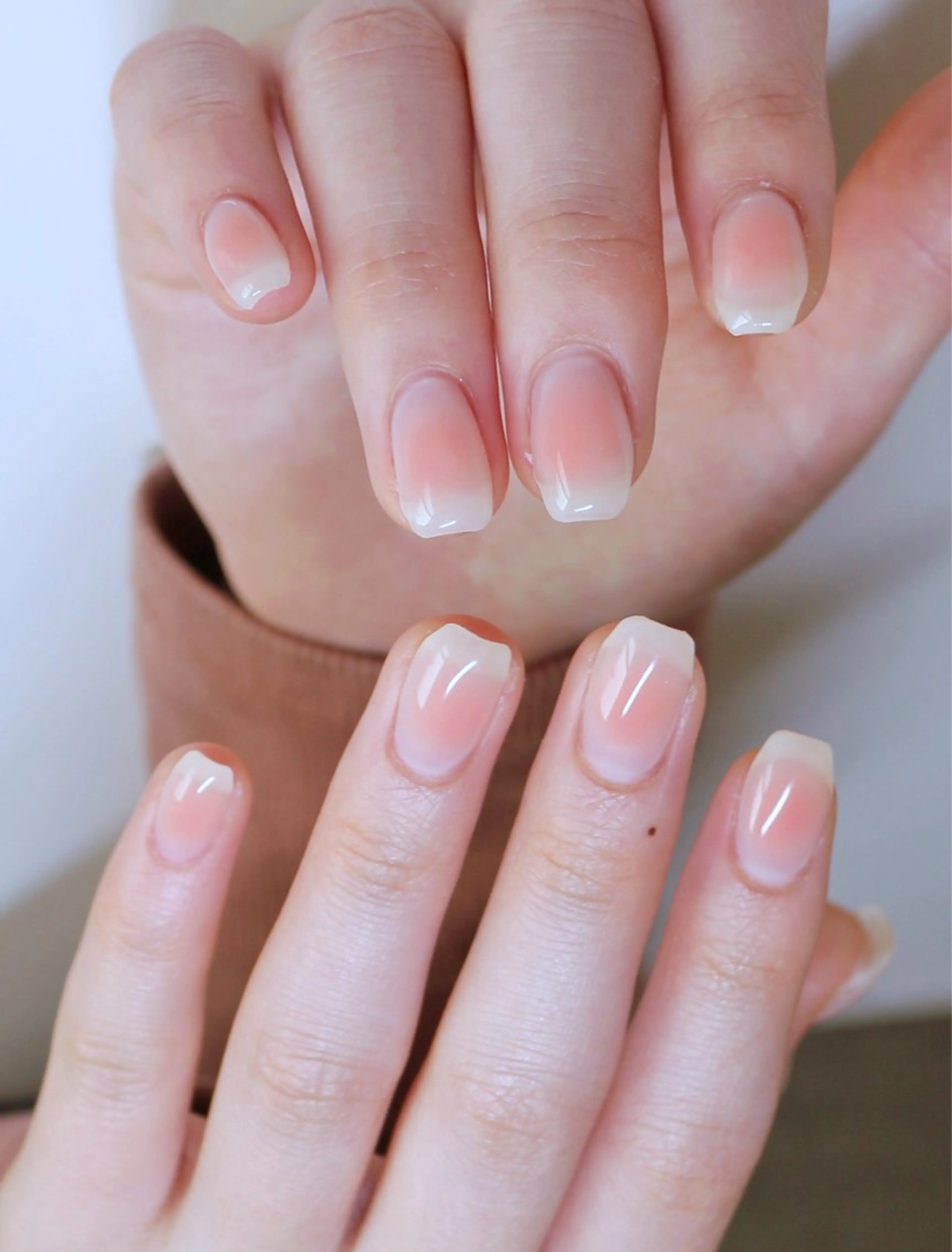 ネイル チークネイル ガーリー 韓国ネイル ピンク シンプルネイル ハンドネイル Baku Nailsのネイルデザイン