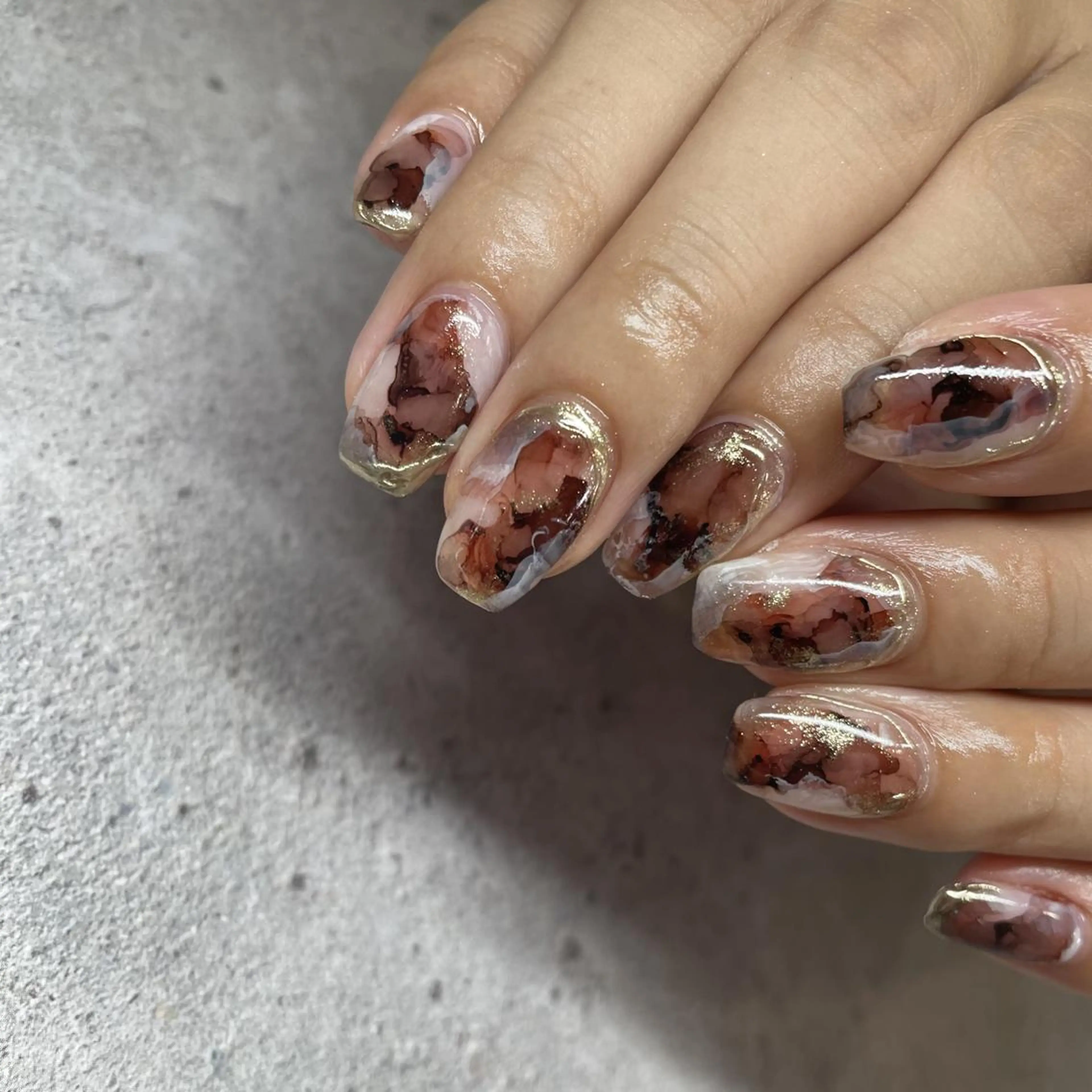 ネイル ハンドネイル フットネイル p.o.n. nuance/個性的のネイルデザイン