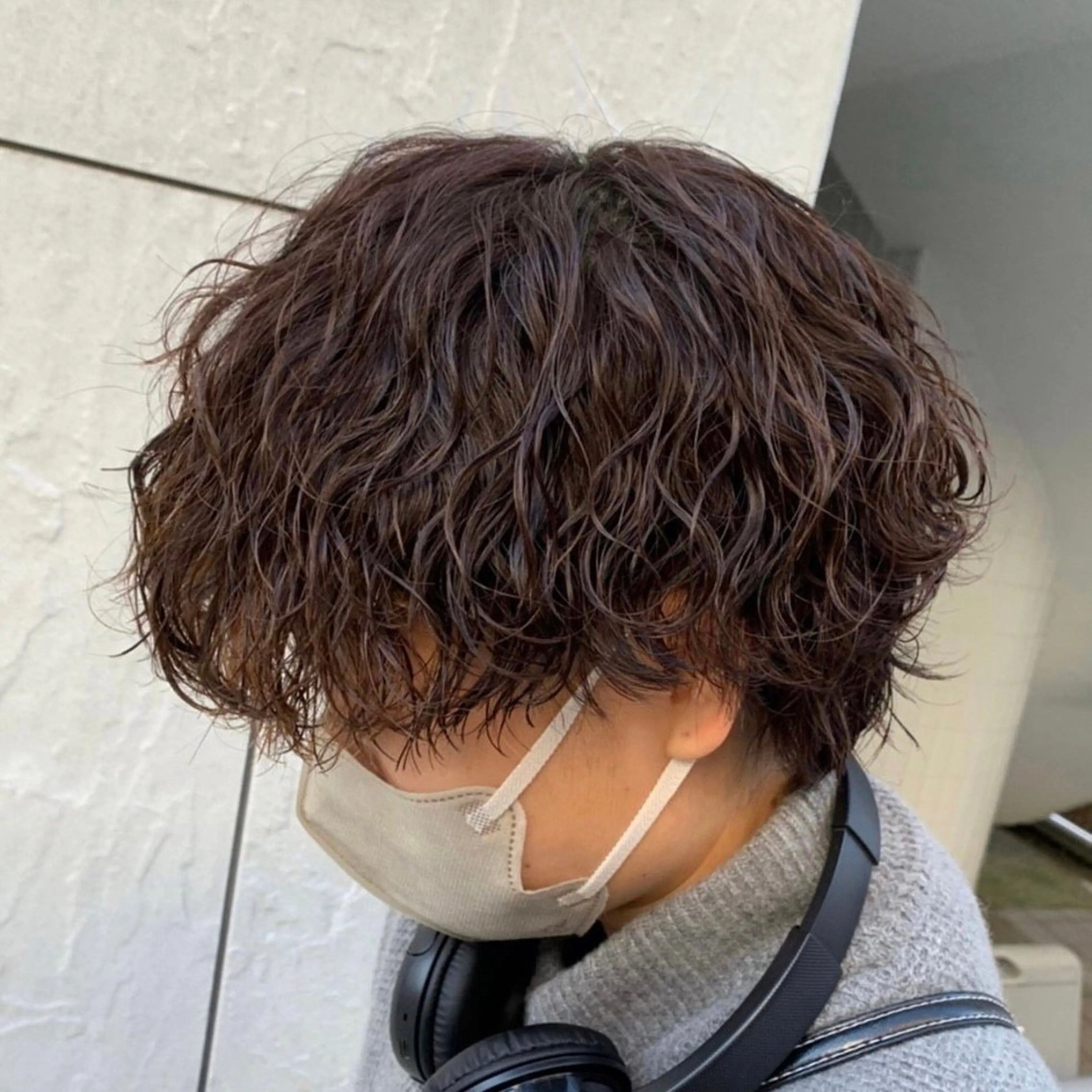 パーマ メンズ カット パーマ トリートメント ヘッドスパ ヘアセット カズキ🌼曲がる縮毛 /くせ毛パーマのヘアスタイル