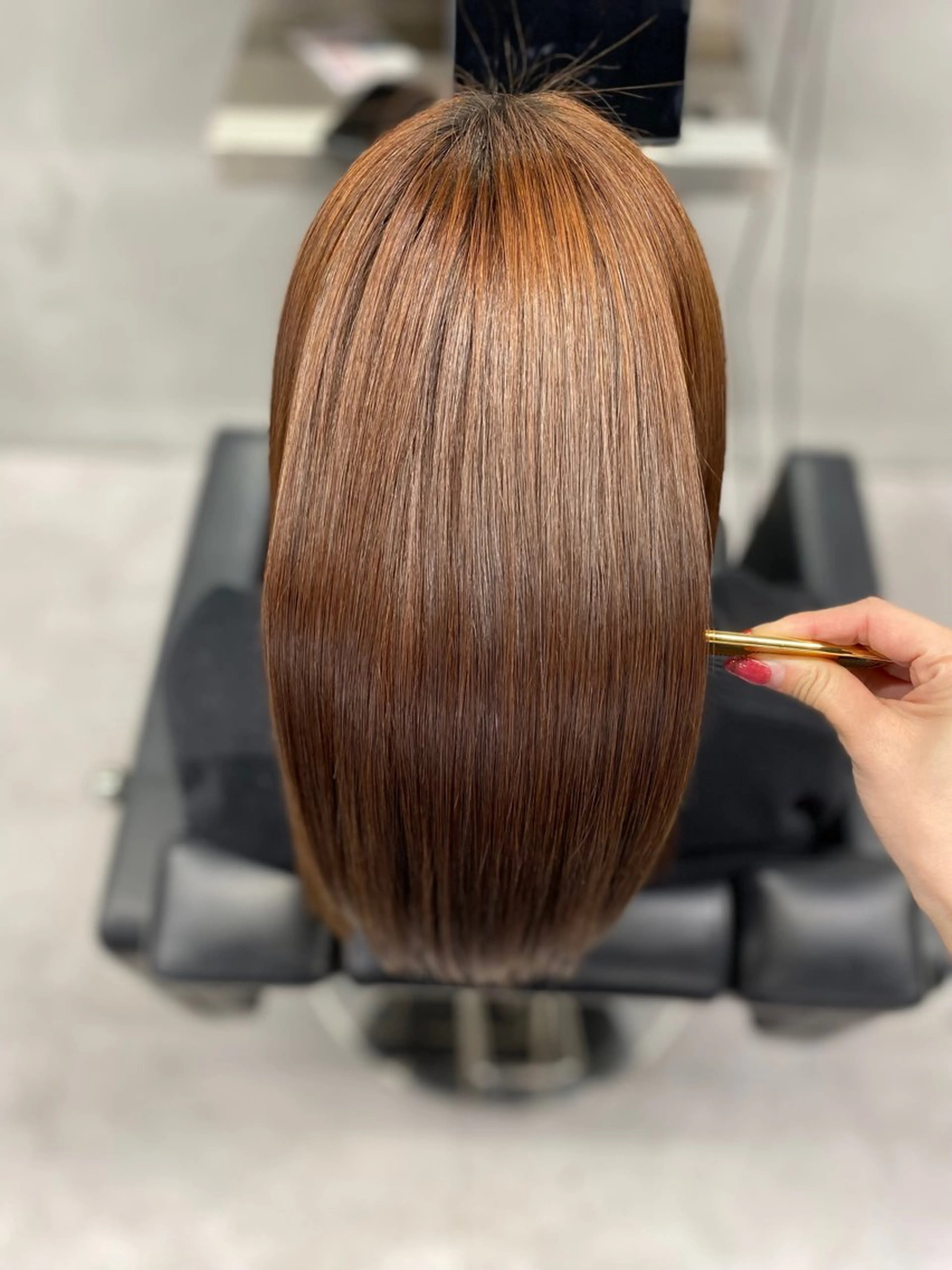 ロング カット 縮毛矯正 トリートメント 艶髪/縮毛矯正 🫧辻野海羽のヘアスタイル