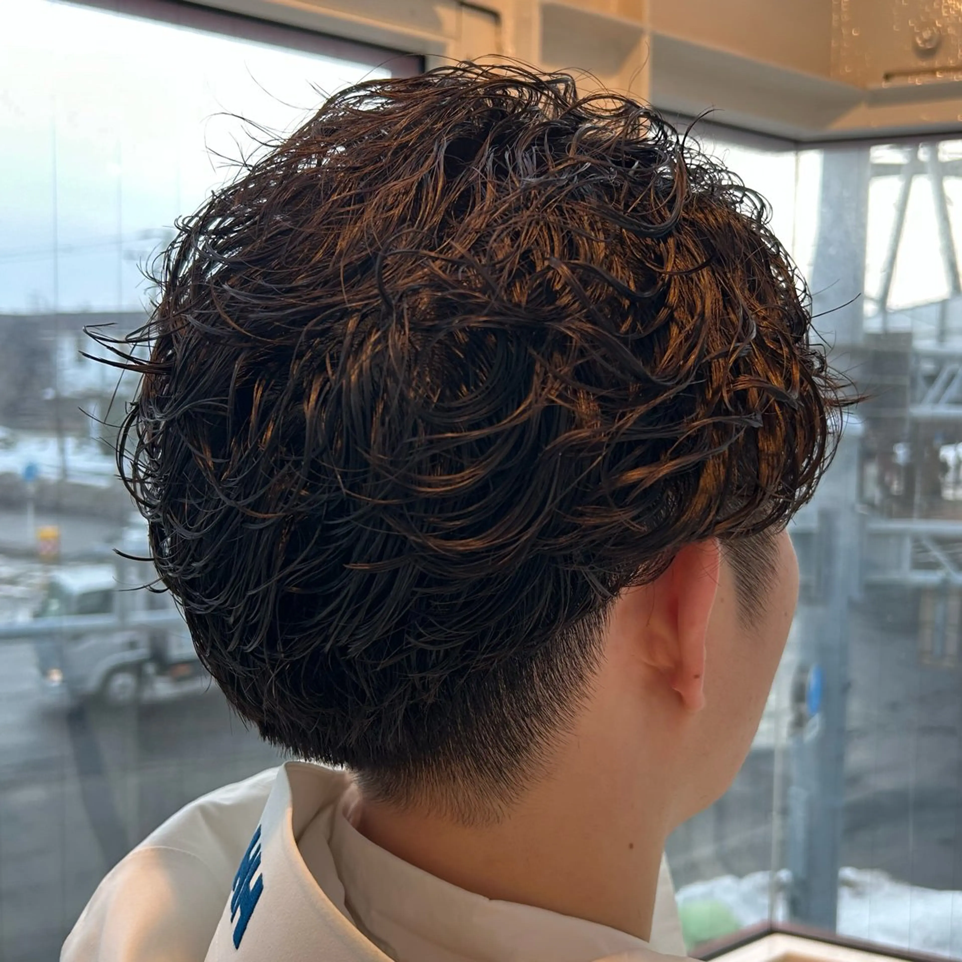 パーマ メンズ フェザーパーマ メンズパーマ 波巻きパーマ カット パーマ yori所属・メンズパーマ/メンズ カット/たばたよしきのヘアスタイル