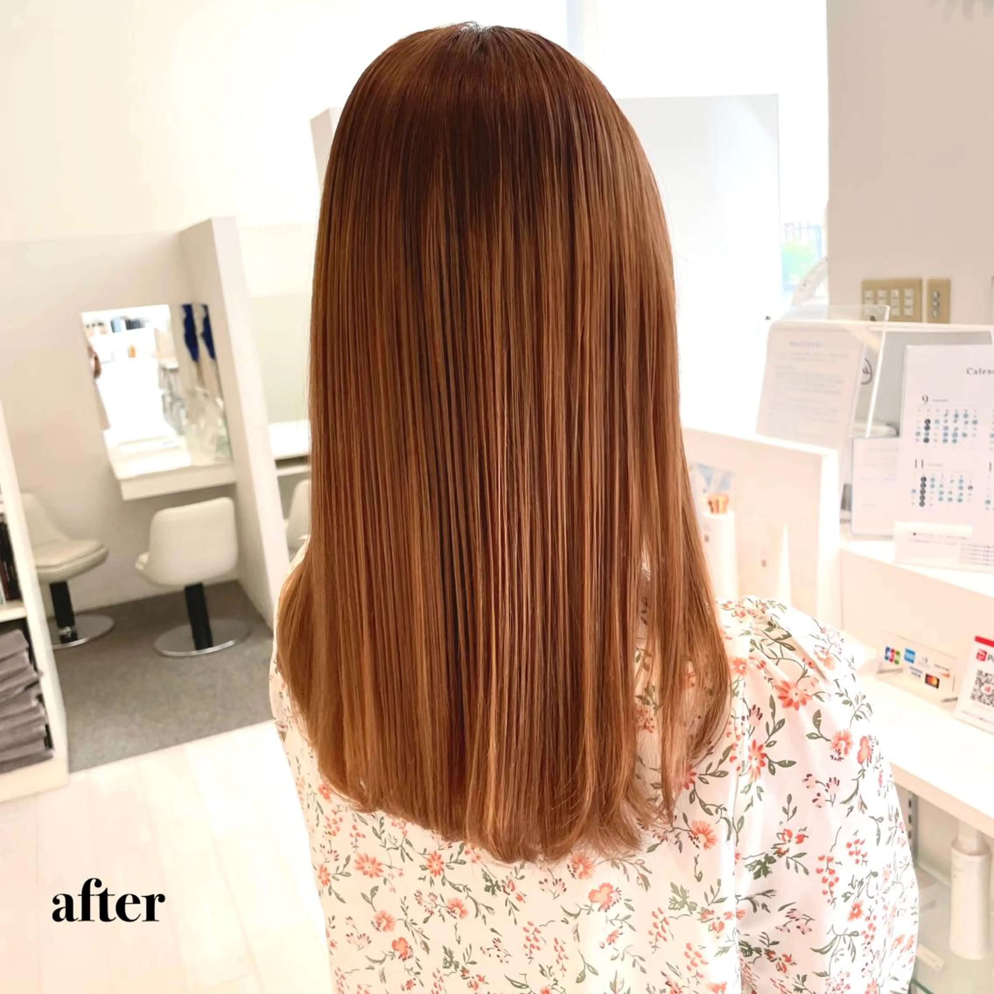 カラー ヘアアレンジ ブリーチ 髪質改善 GO TODAY  SHAiRE SALON岡山所属・Sana/ 耳ツボ/インナーのヘアスタイル