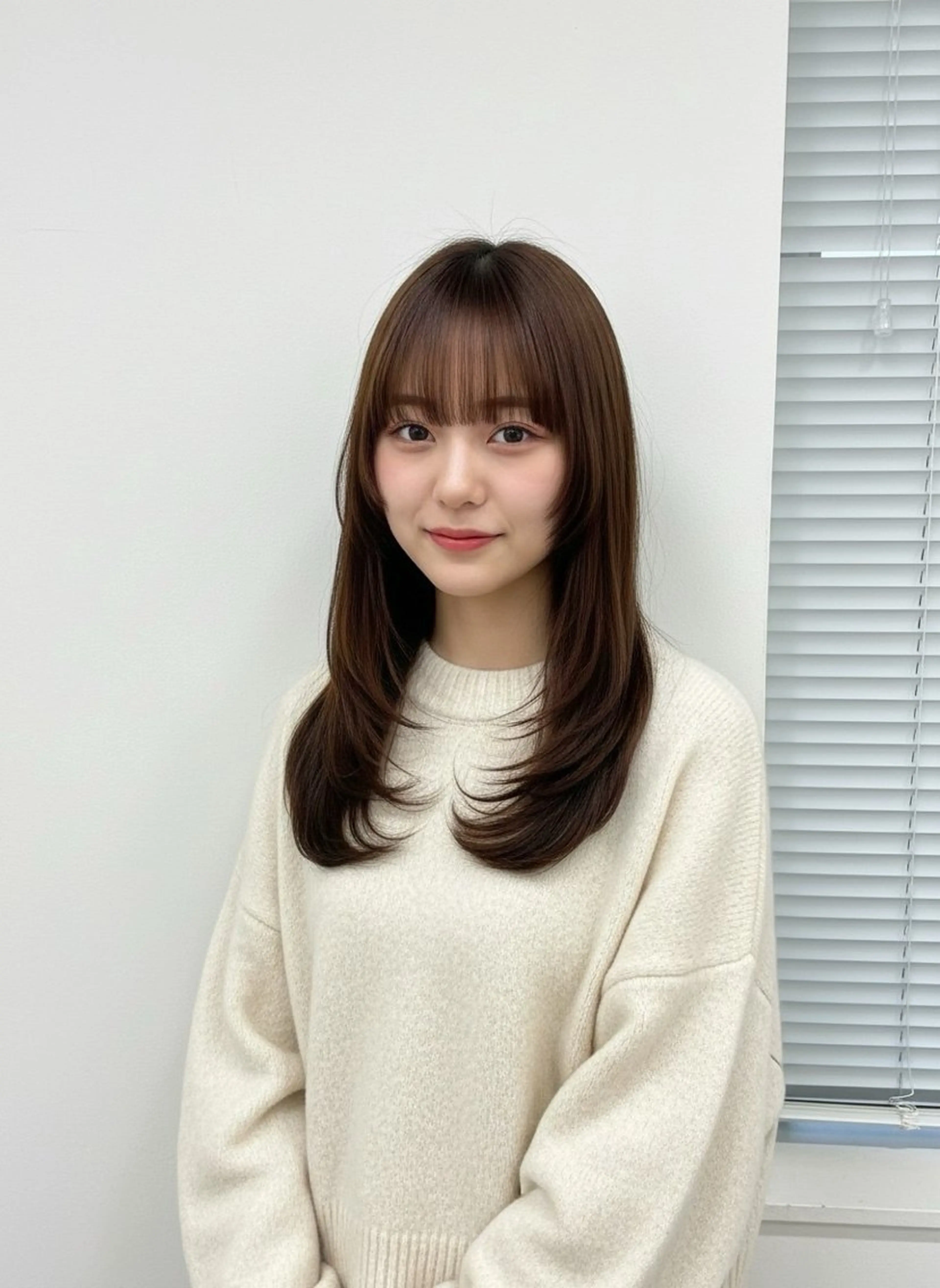 ロング カラー カット ヘアカラー ヘッドスパ ヘアセット 🥯縮毛/レイヤー/ ベージュヘア🥯のヘアスタイル