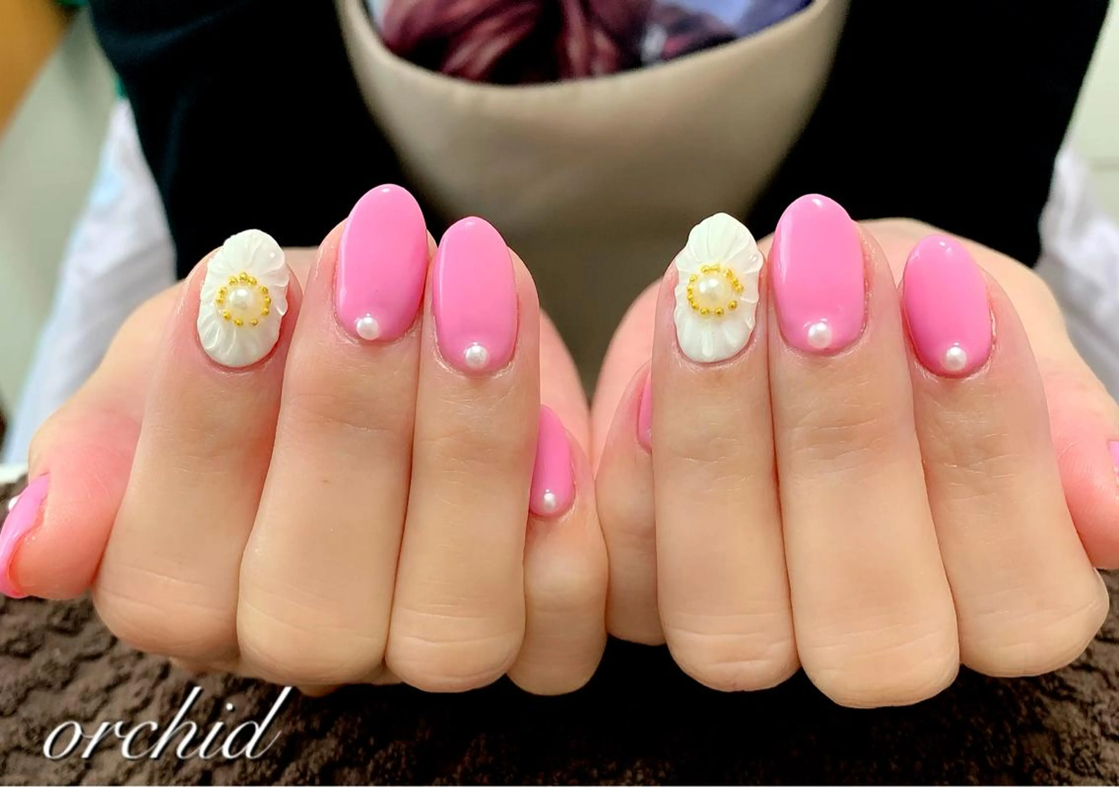 ネイル 春ネイル orchid ♡オーキッドのネイルデザイン