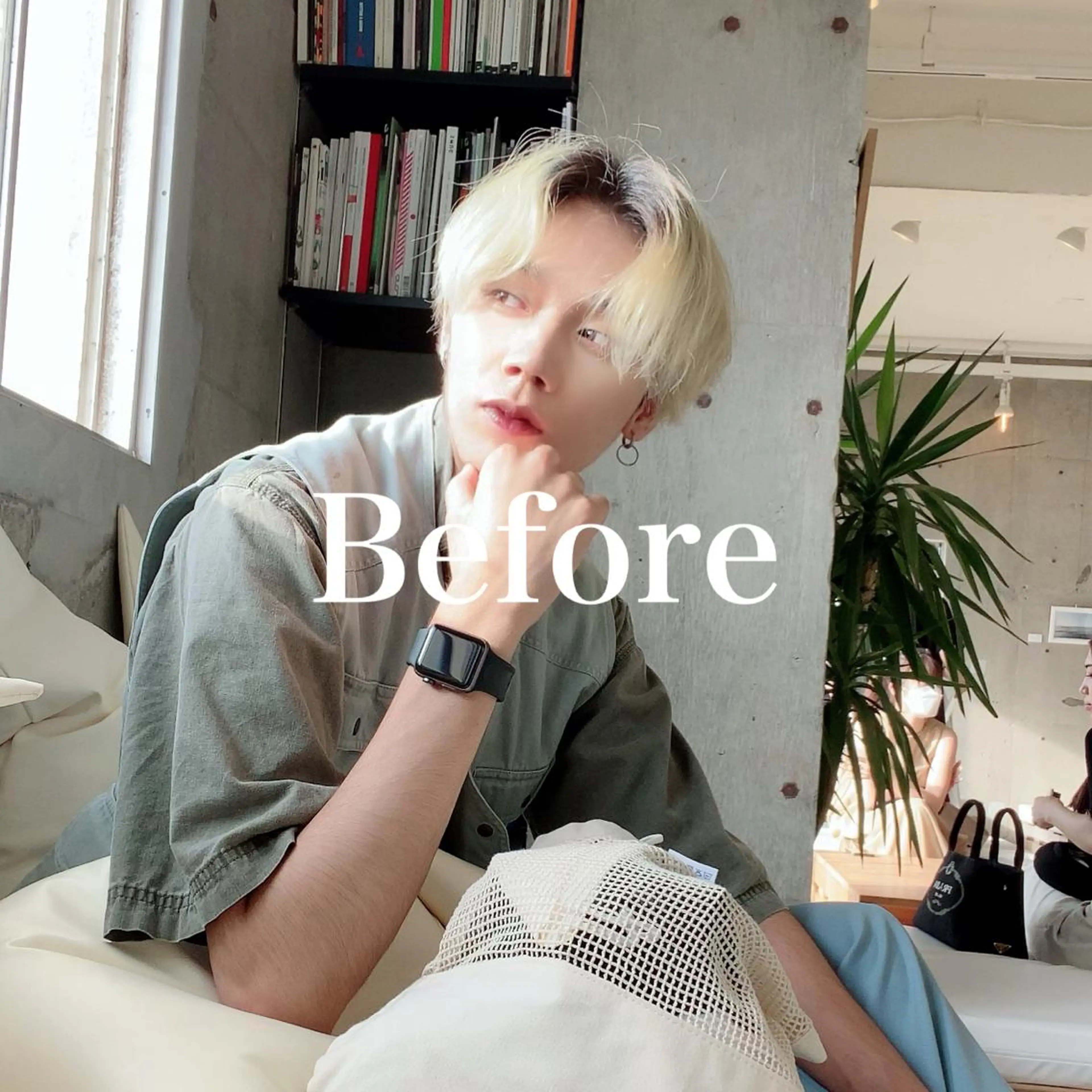 ショート カラー メンズ ブルーカラー レディースヘア💫 加藤たいが🐯のヘアスタイル