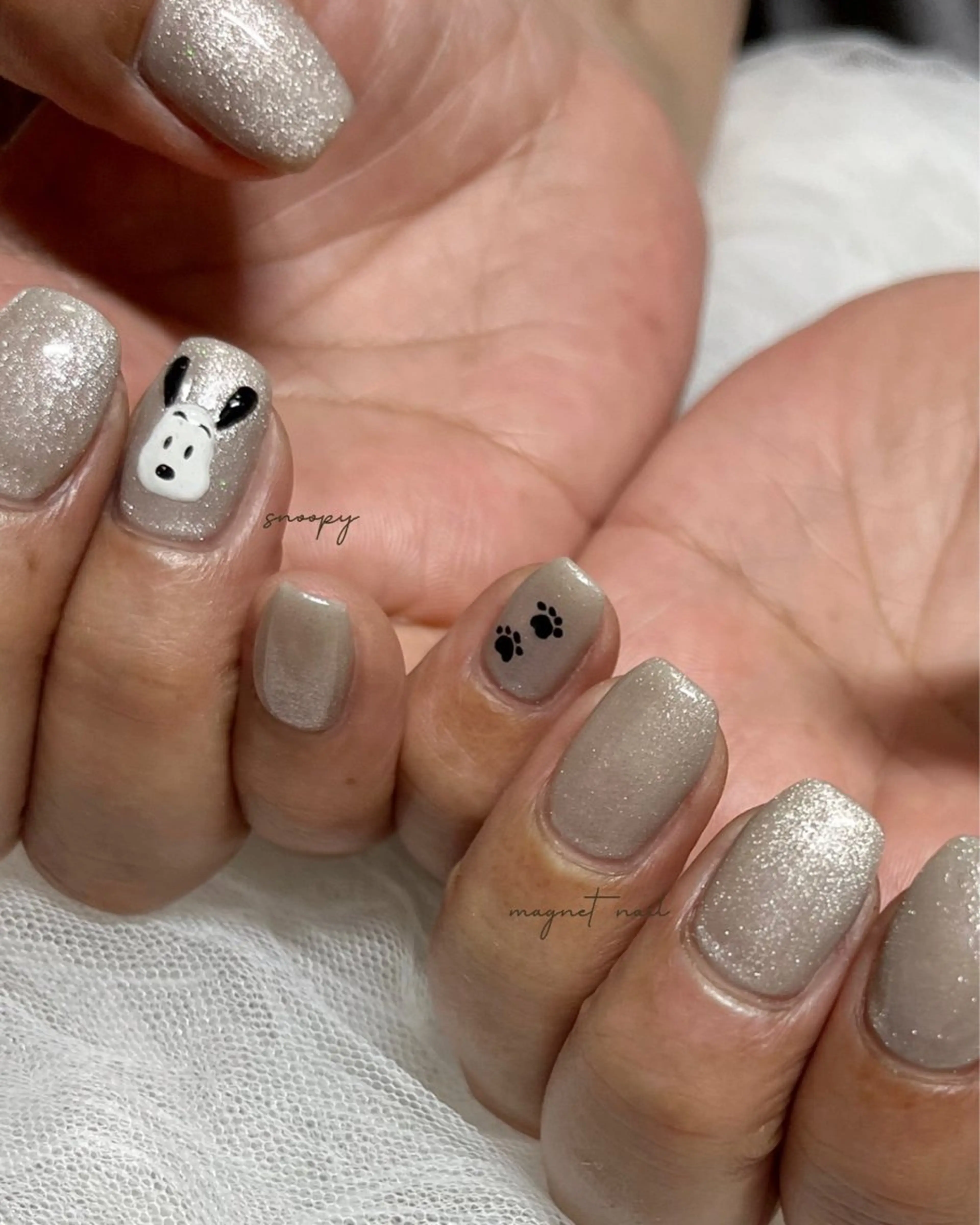ネイル ジェルネイル マグネットネイル 持ち込み ワンカラーネイル nail salon slothのネイルデザイン