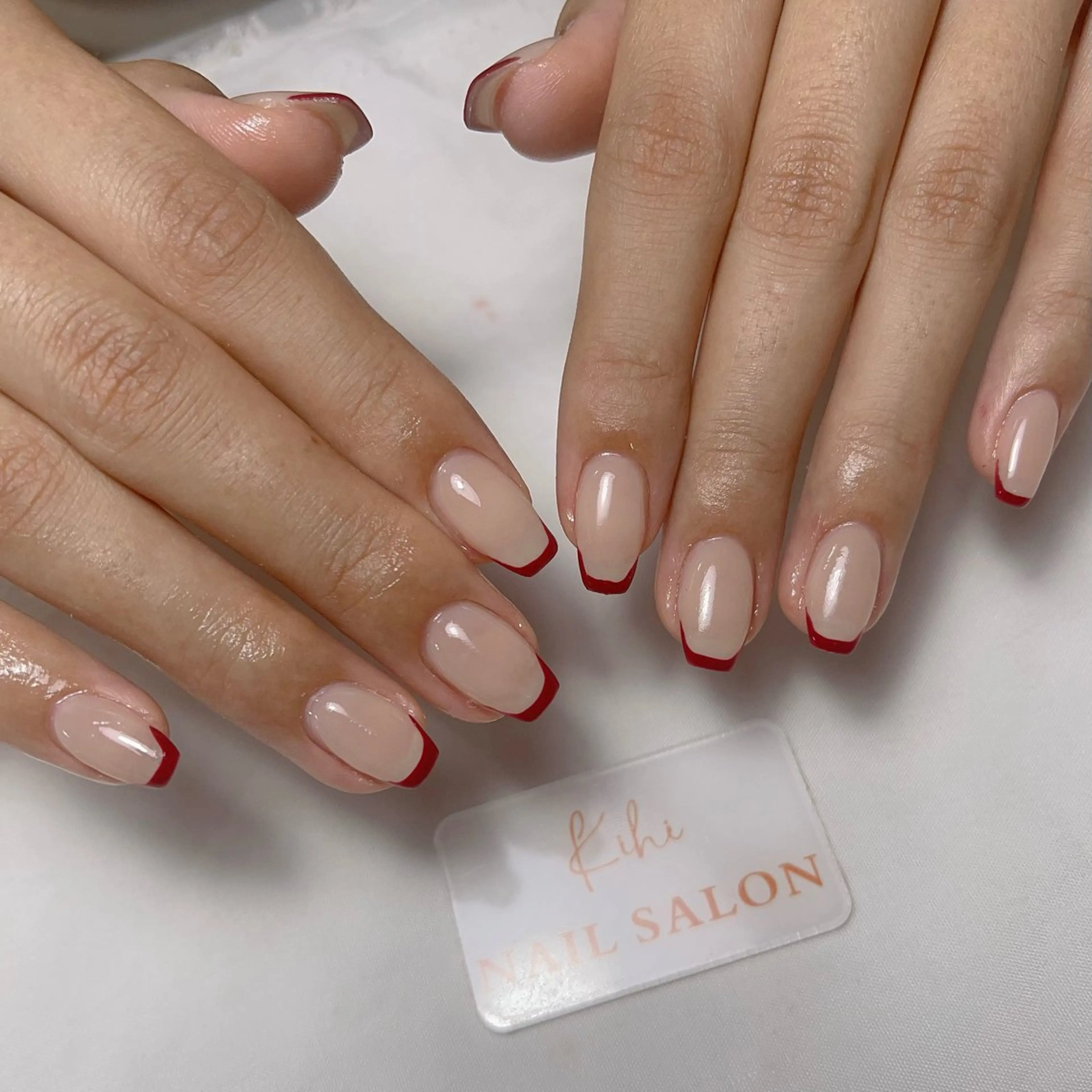 ネイル アートネイル フレンチネイル ジェルネイル グラデーション 韓国ネイル ハンドネイル 💕鈴木ユリ パラジェル/オフ無料のネイルデザイン