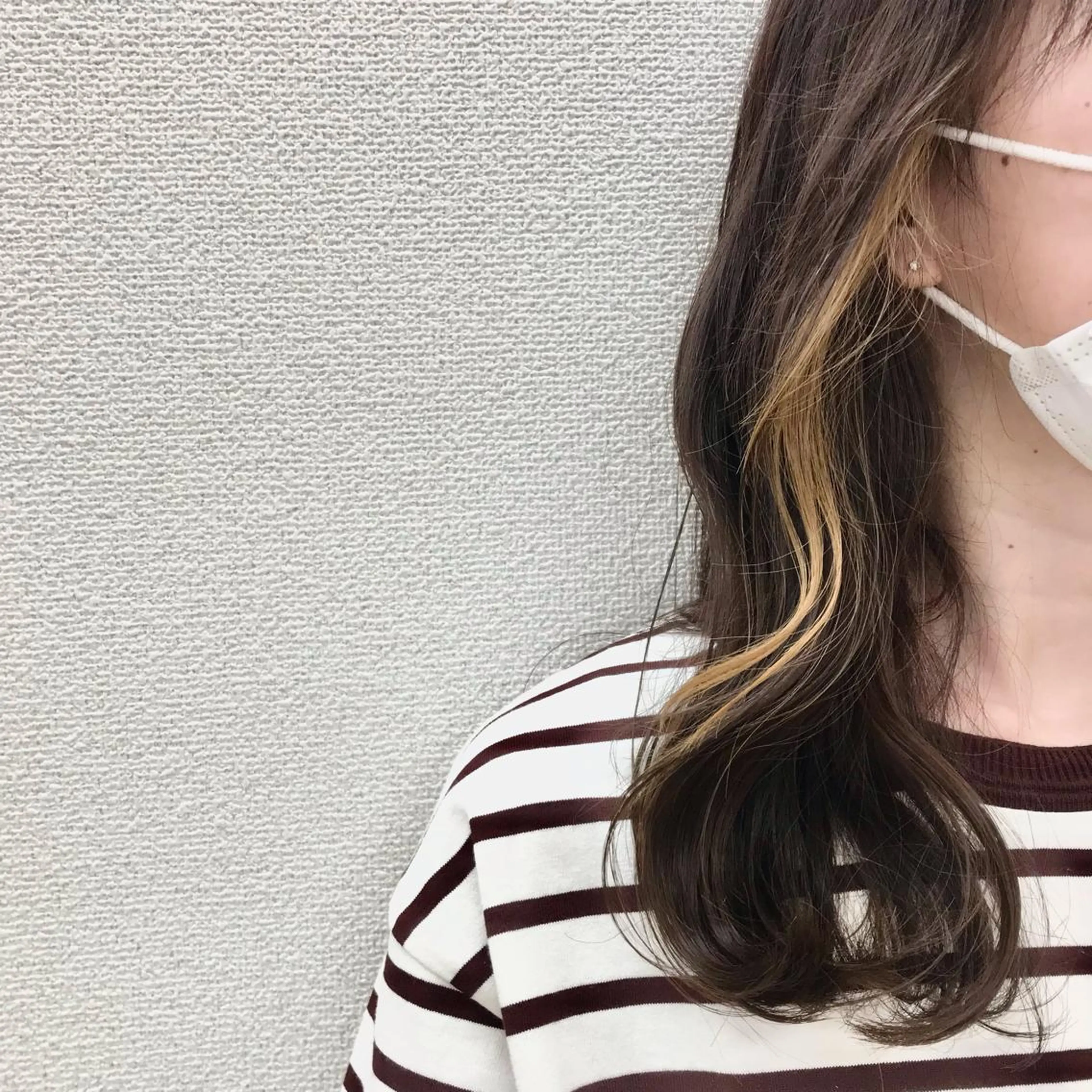 セミロング 松本平太郎美容室大宮店所属・もりたみかこ 美容師お休み中のヘアスタイル