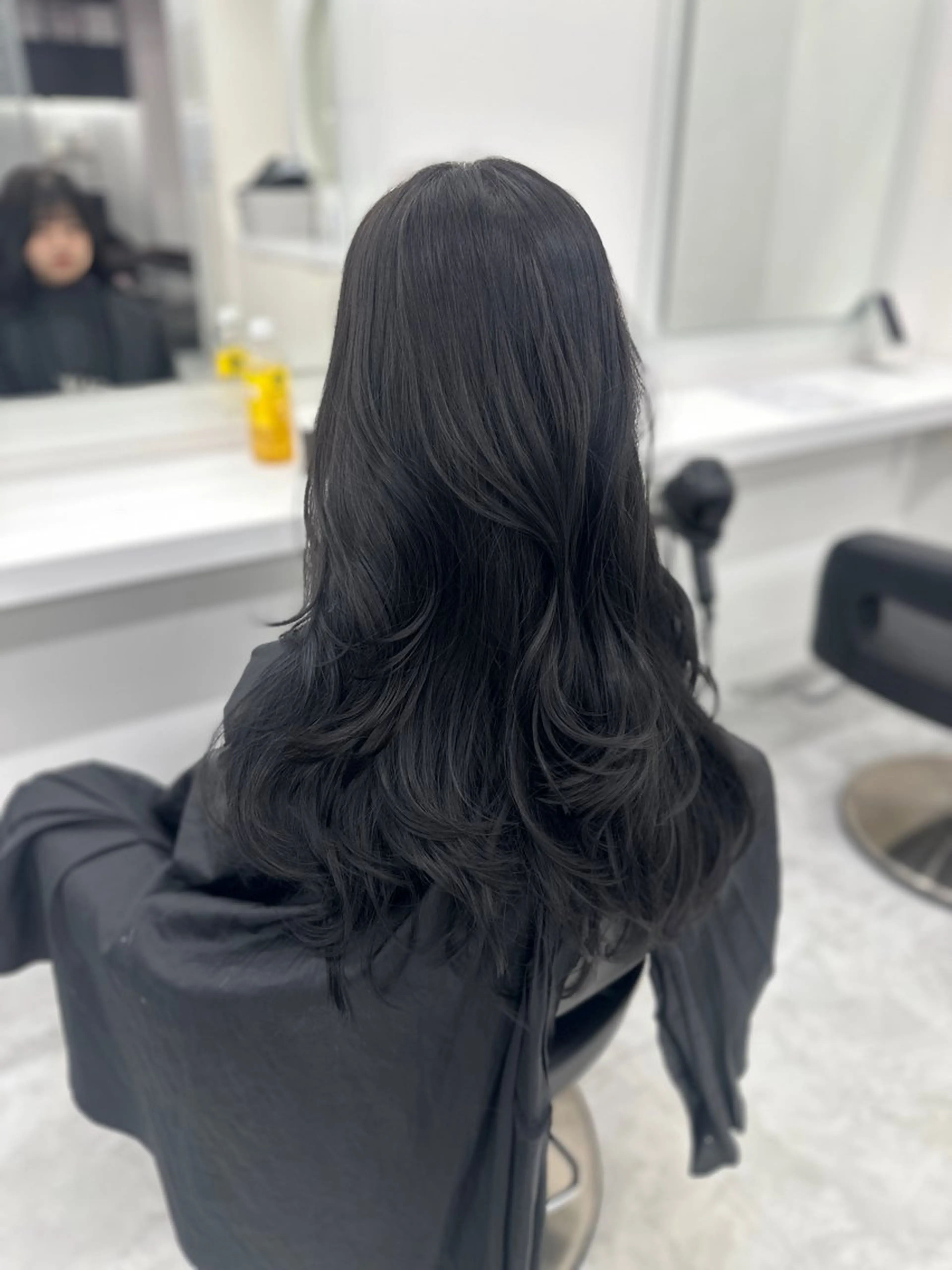 ロング カラー パーマ ヘアアレンジ メンズ キッズ ♥️韓国ヘア レイヤー♥️ゆりのヘアスタイル