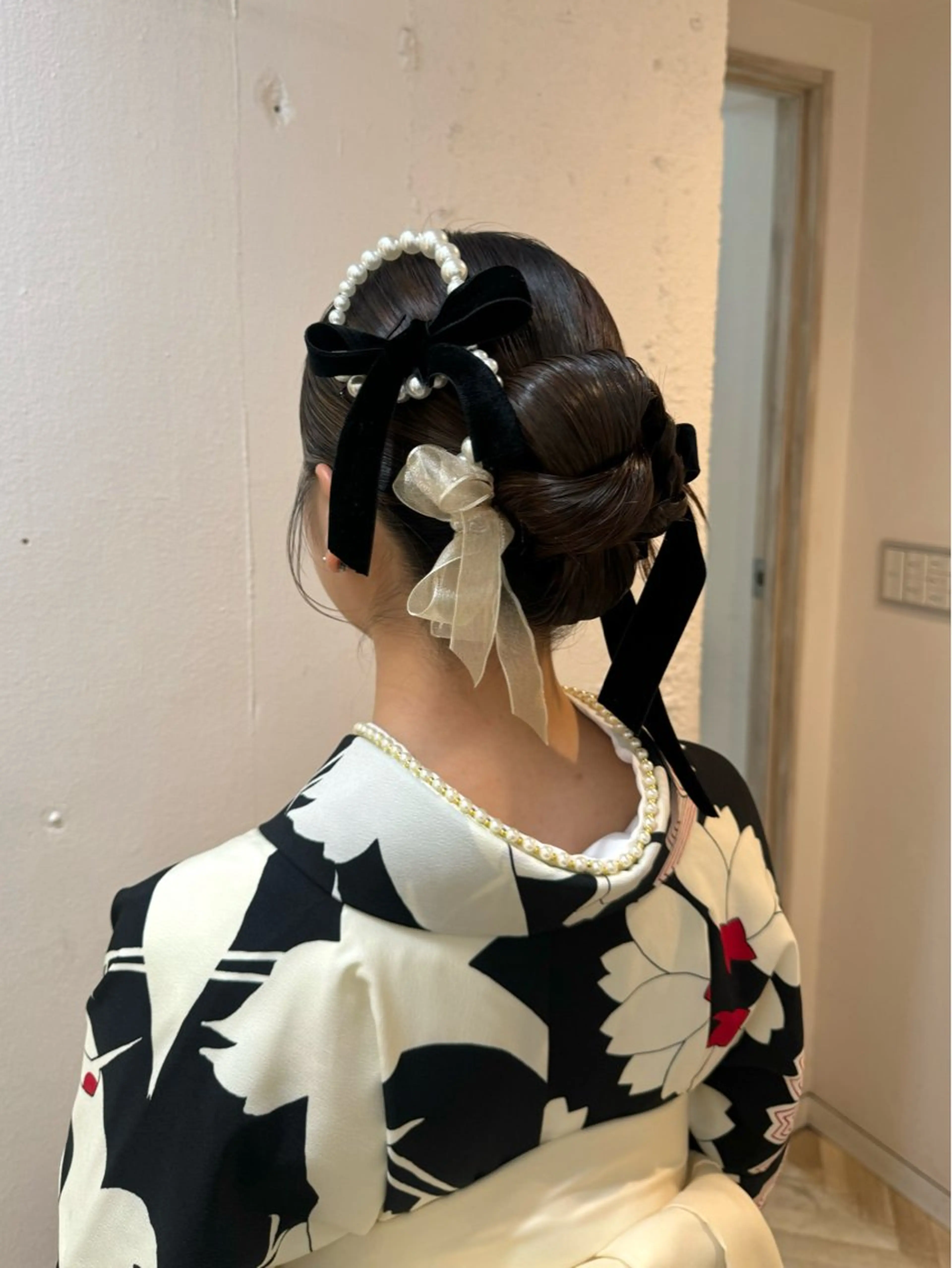 ヘアアレンジ 着付け 🍪ﾖｼｲﾊﾙﾈ🍪 ﾗﾍﾞﾝﾀﾞｰｶﾗｰのヘアスタイル