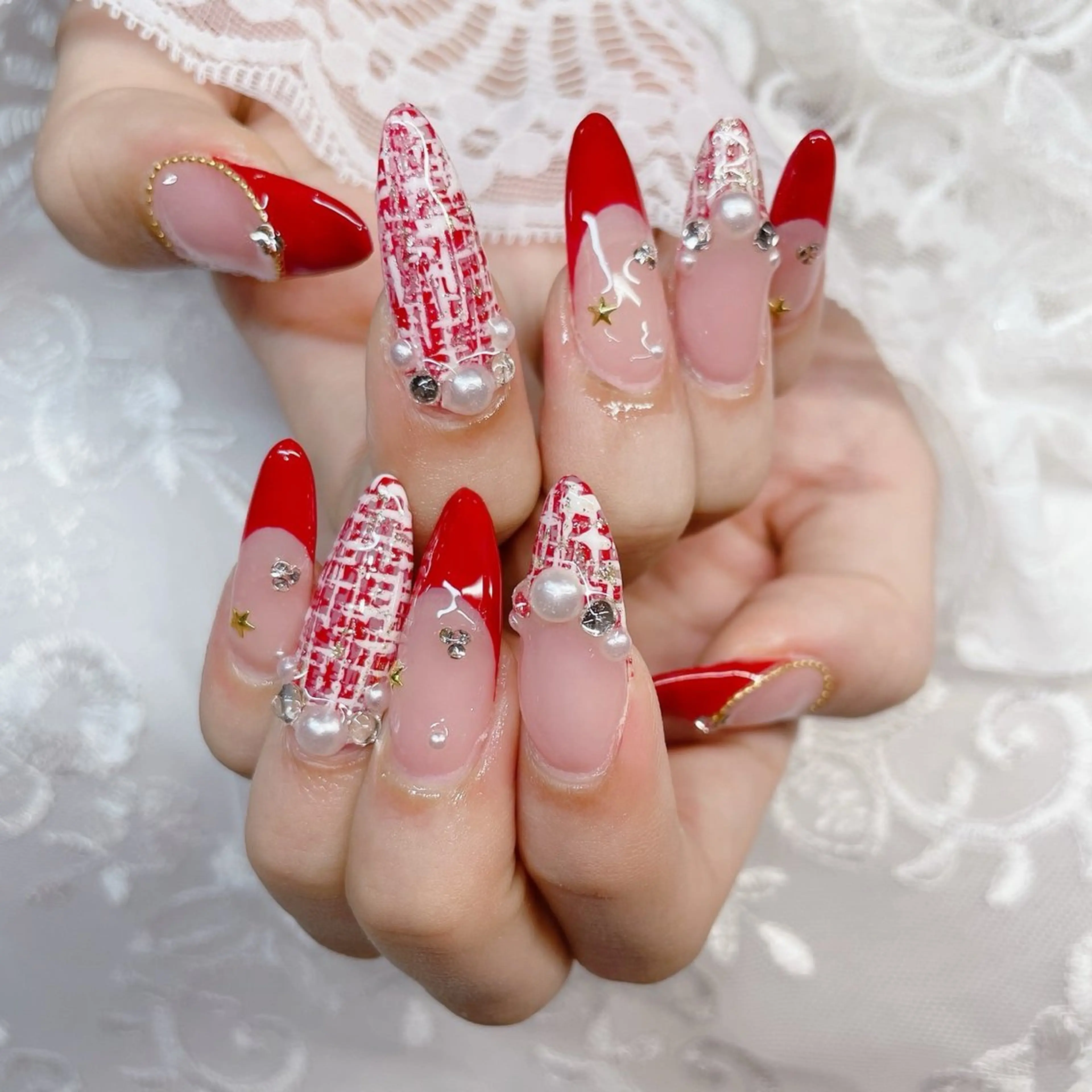 ロング ハンドネイル ハンドケア 💜MIYA nail川崎店のネイルデザイン