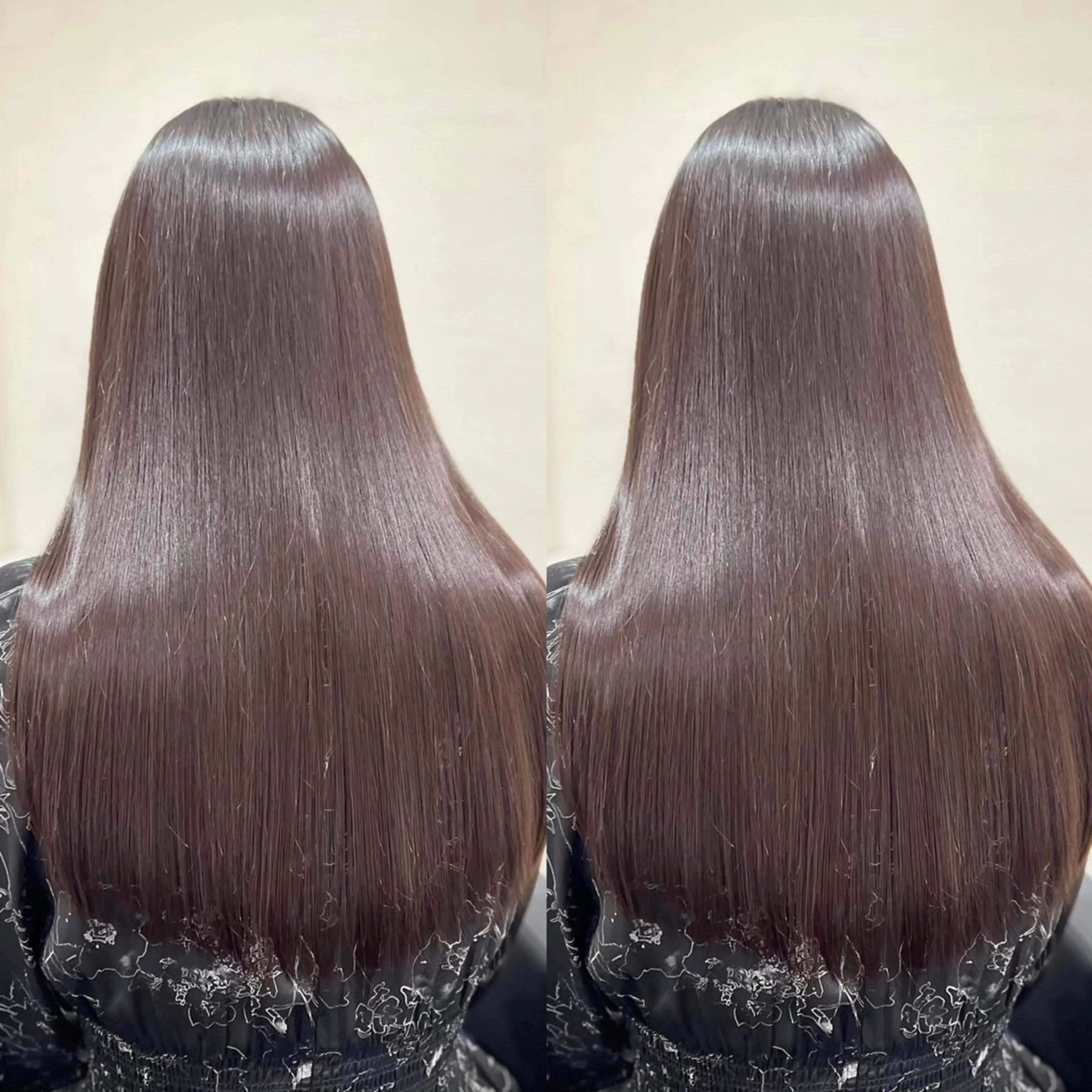 ロング カラー 髪質改善 韓国風ヘア トリートメント カット 縮毛矯正 レイヤー/艶カラー /韓国ヘア/高松のヘアスタイル