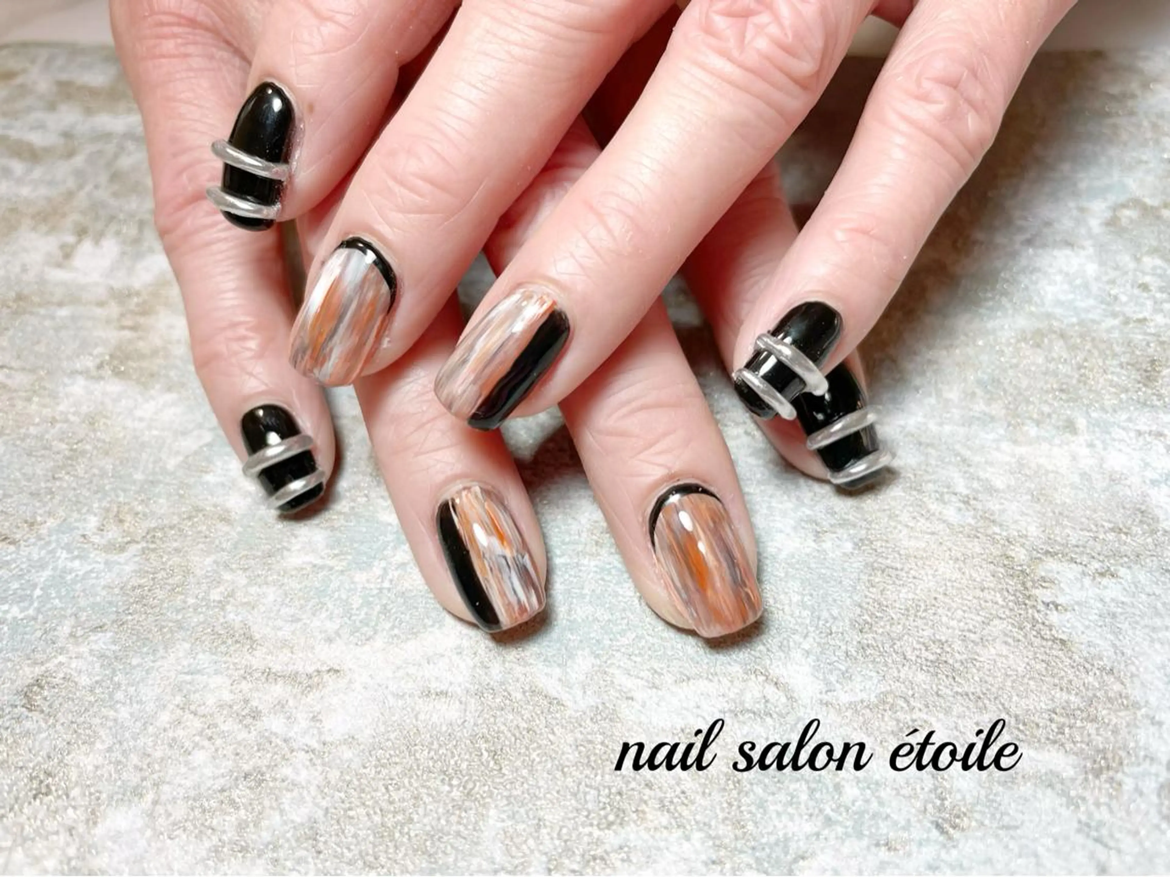 ネイル アートネイル ジェルネイル ニュアンスネイル ハンドネイル nail salon étoileのネイルデザイン