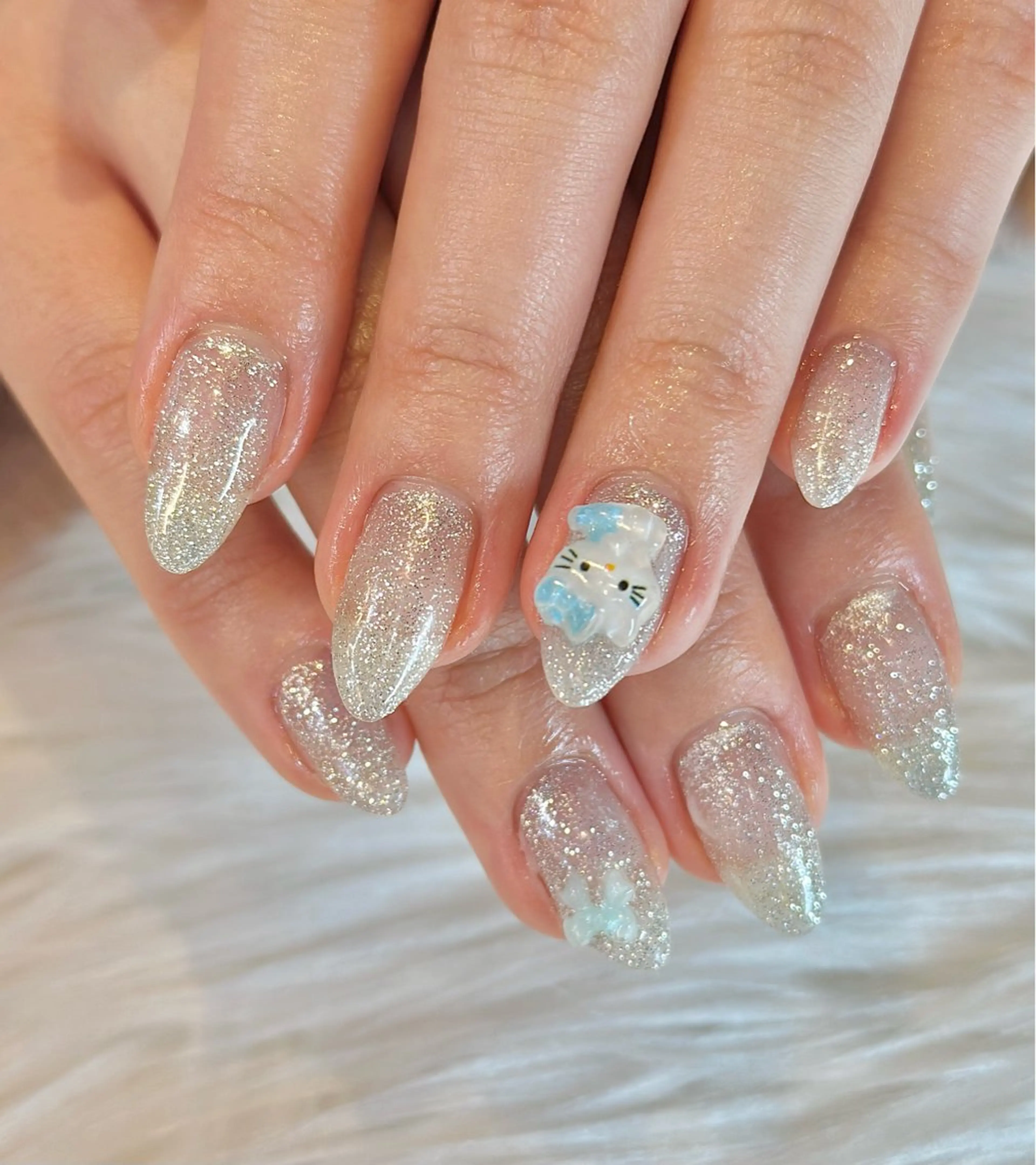 ネイル フラッシュネイル キラキラネイル ハンドネイル m_nail所属・O Mayaのネイルデザイン