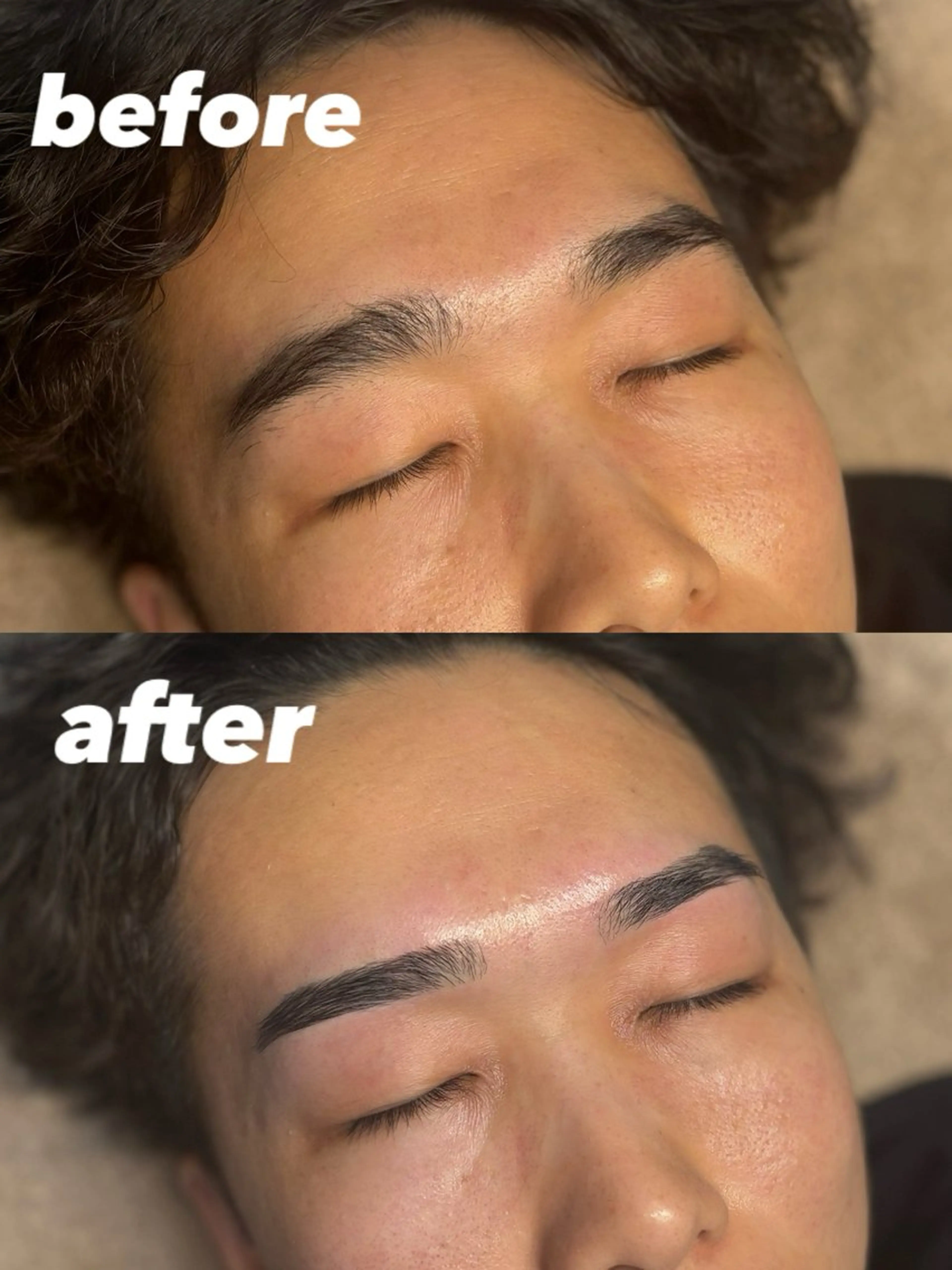 メンズ アイブロウ メンズアイブロウ 眉毛ワックス脱毛 韓国肌管理BEAUTY-SALON Teena【ティーナ】ララピール/毛穴/脱毛所属・心斎橋眉毛サロン hiyoriの眉毛・アイブロウイメージ