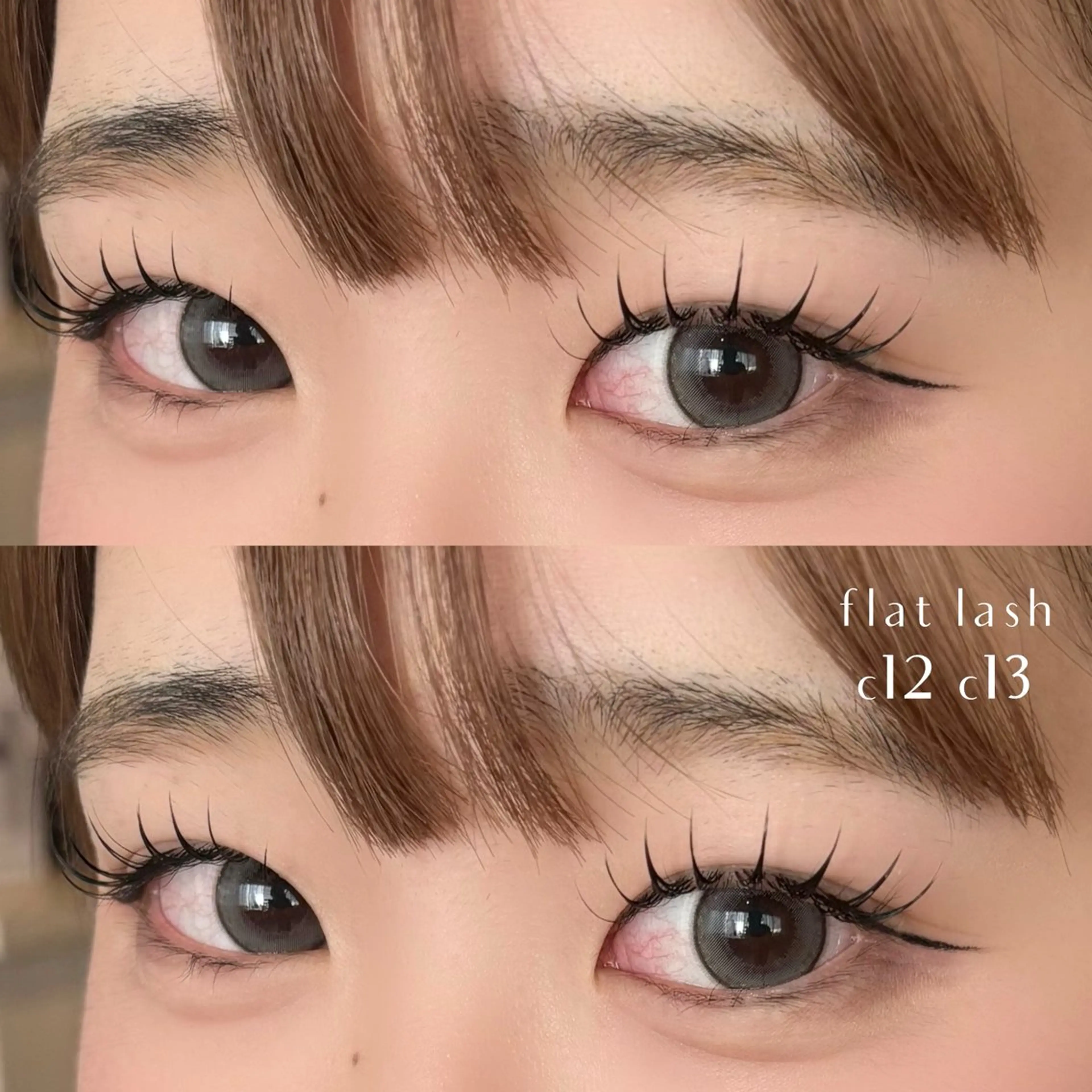 マツエク・マツパ 束感まつ毛 フラットラッシュ LUCY NAIL&EYE所属・LUCY心斎橋 奥野の眉毛・アイブロウイメージ