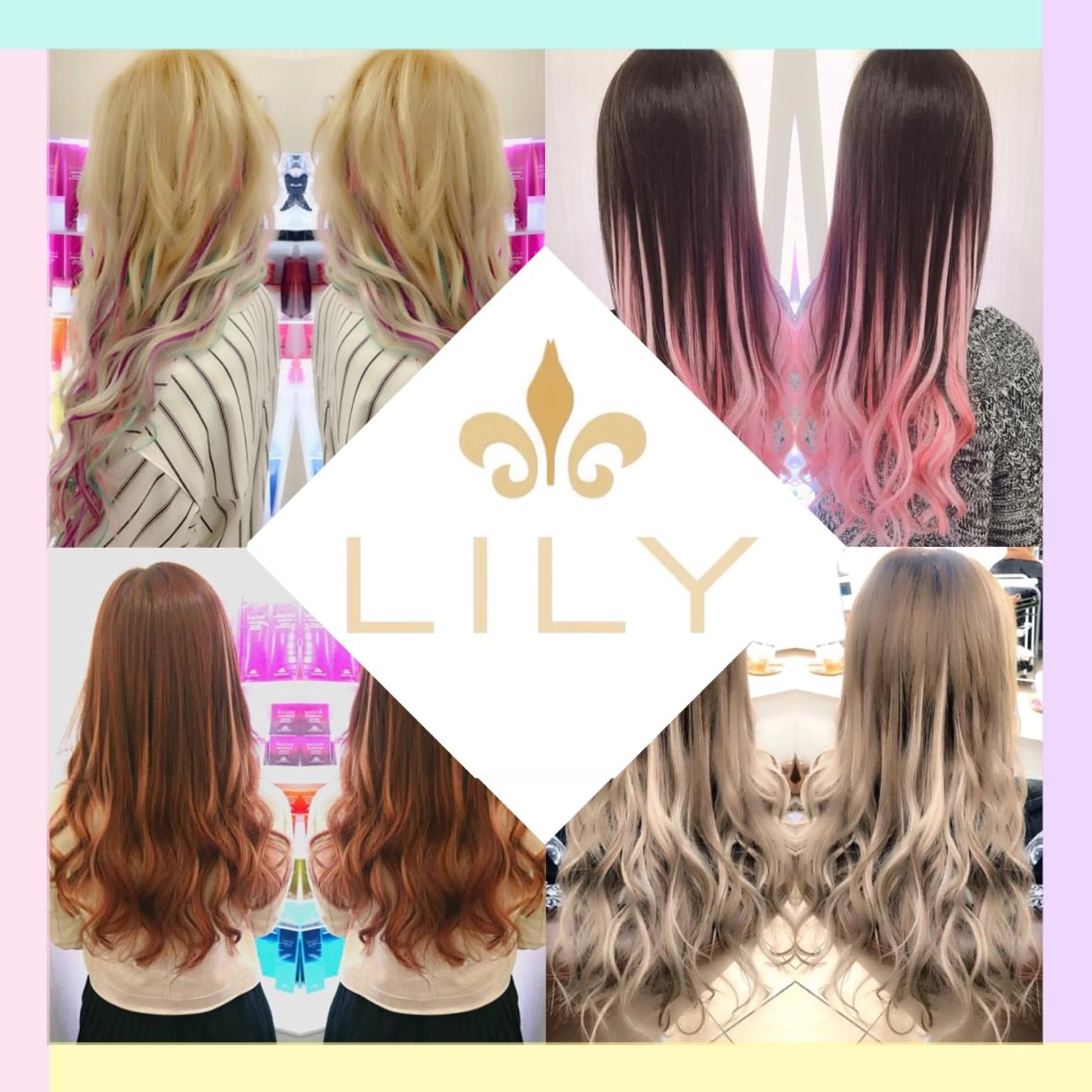 ロング カラー エクステ れん/ハイトーン /エクステ/韓国風のヘアスタイル