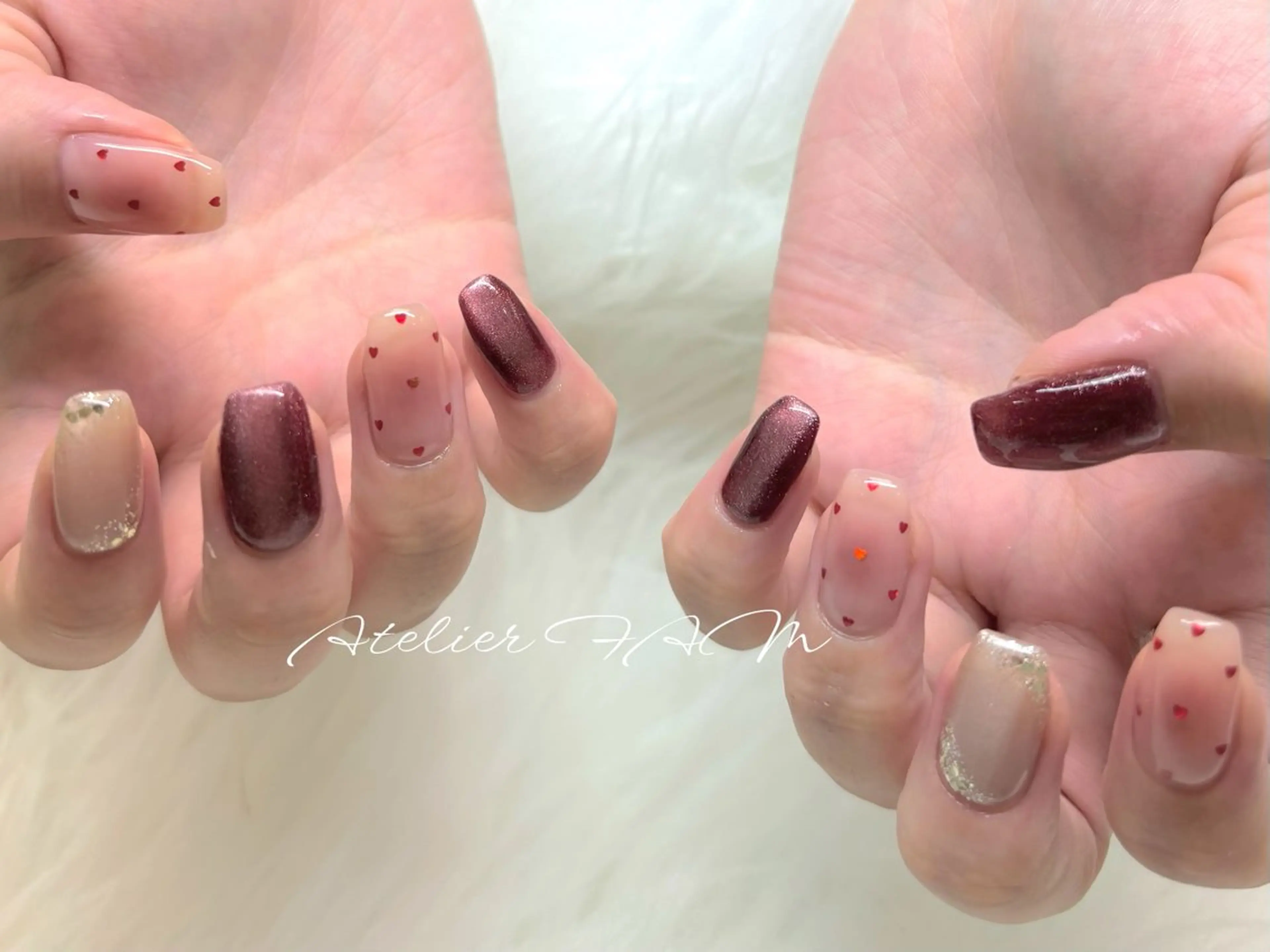 ミディアム ハンドネイル nail&eyelashsalon atelier fam上本町店所属・アトリエ FAMのネイルデザイン