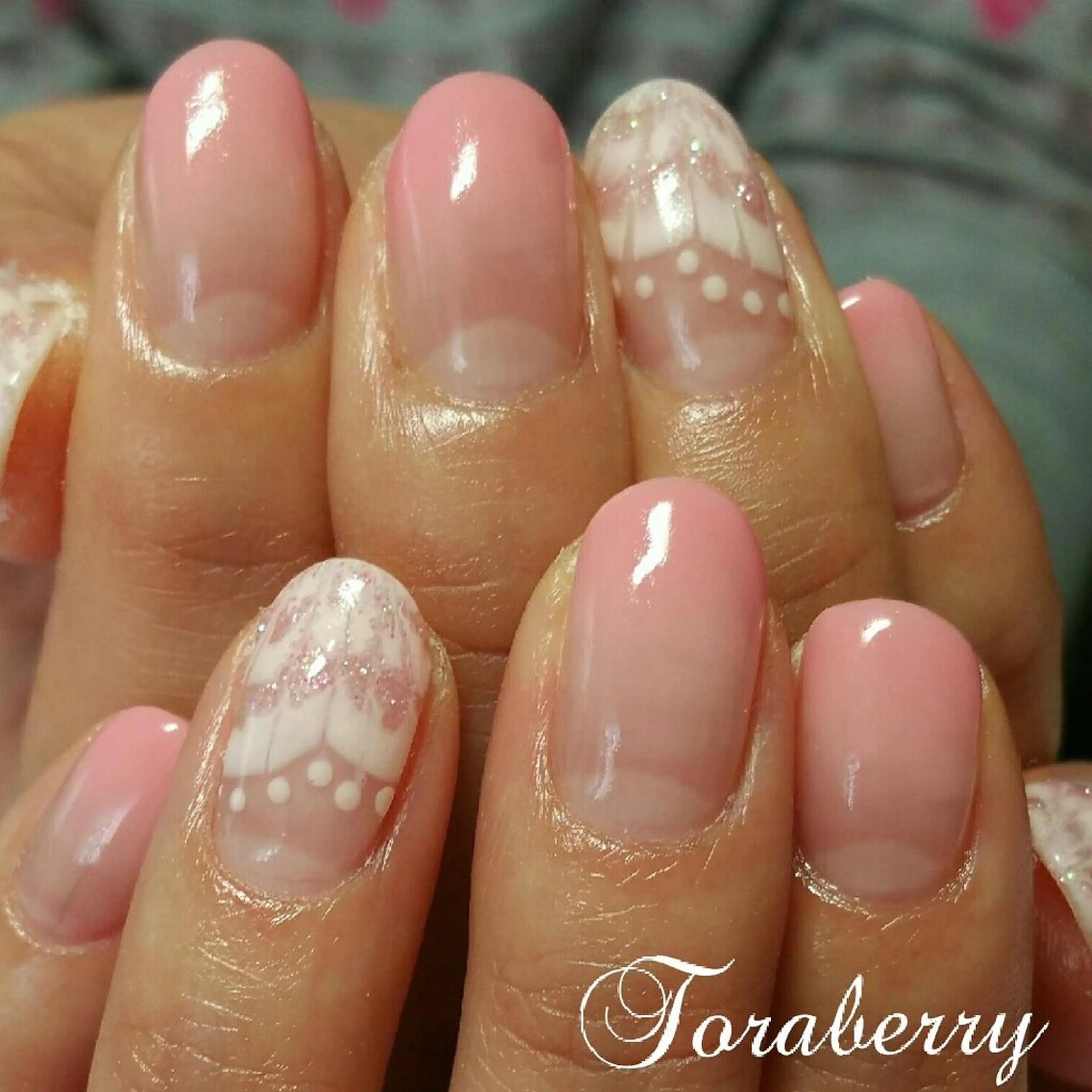 ネイル レース ピーコックネイル ネイリスト なつみのネイルデザイン