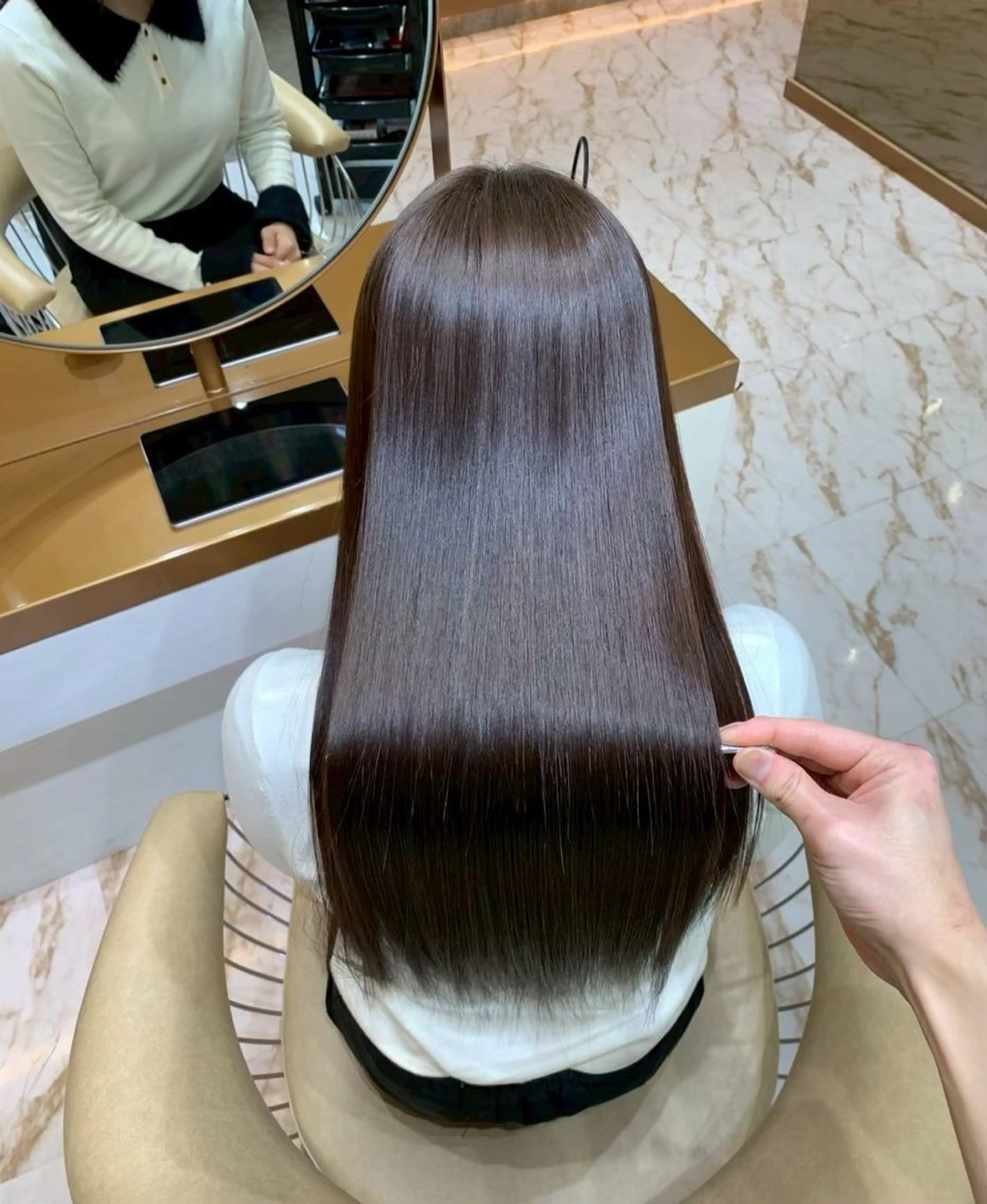 【新感覚★艶美髪★髪質改善】リンゴ幹細胞培養液 Tr＋超音波アイロンの写真