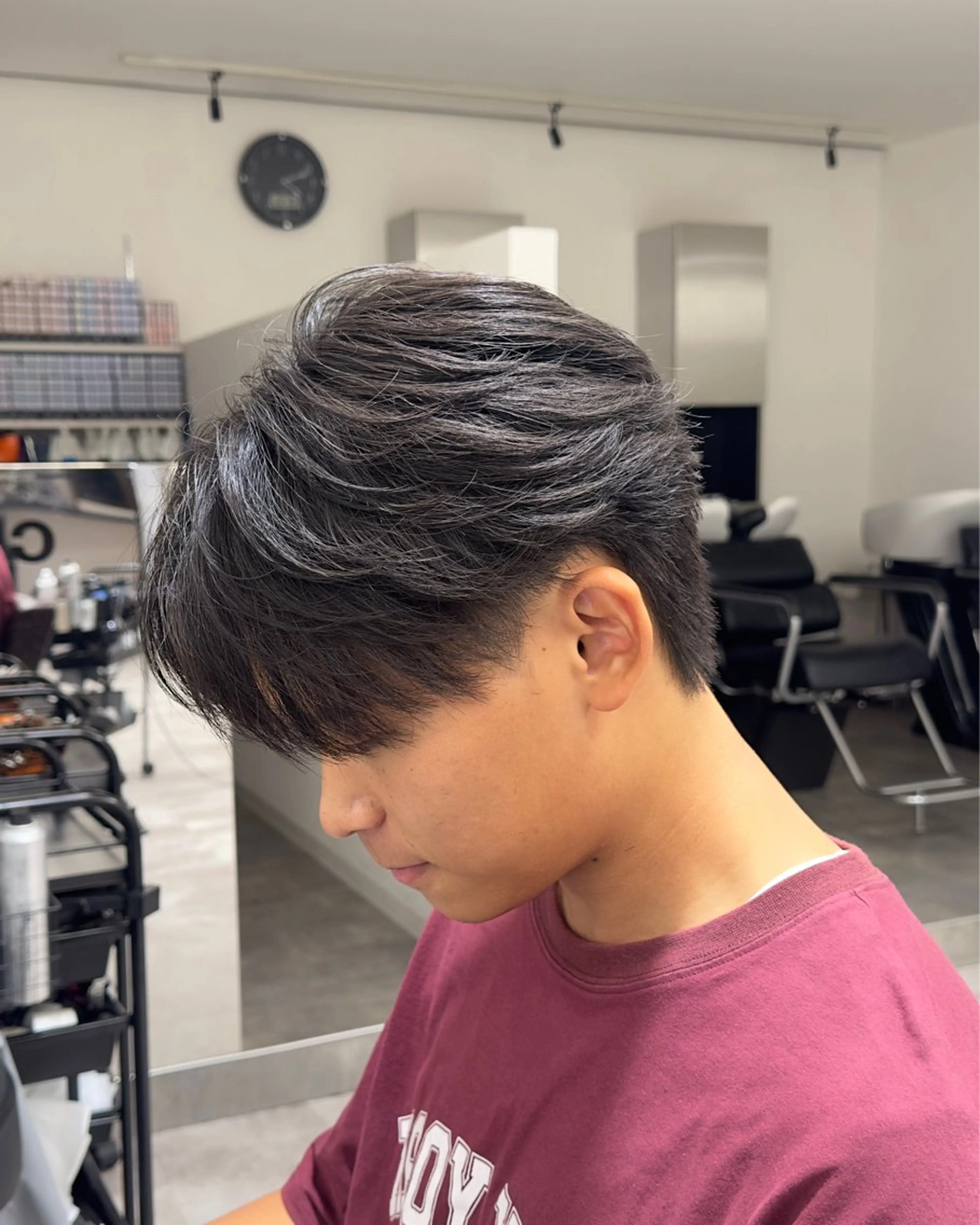 メンズ カット パーマ メンズ/心斎橋 /韓流/藤本理希のヘアスタイル