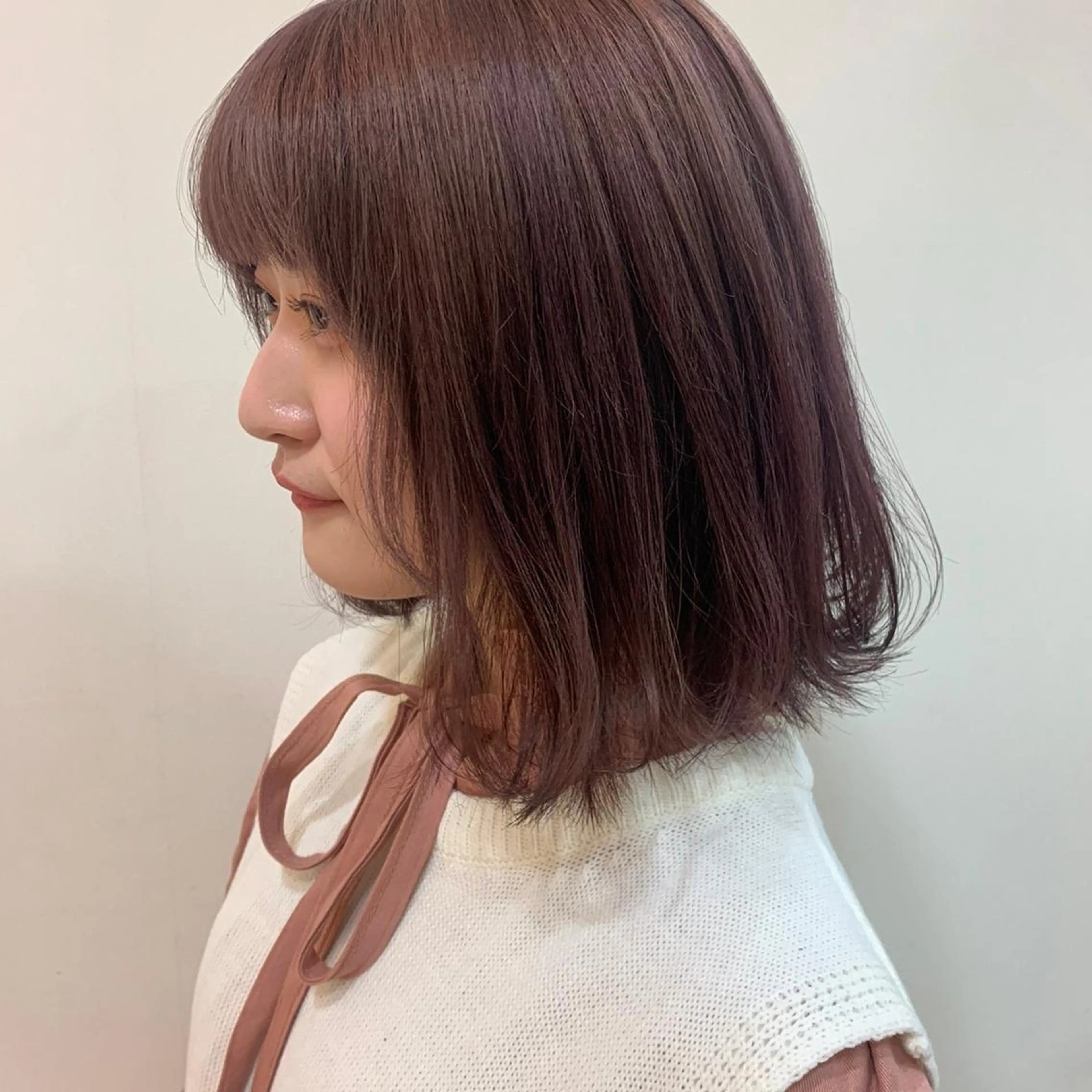 ミディアム カラー トリートメント ヘアセット 羽エクステ/シール エクステ/横浜駅5分のヘアスタイル