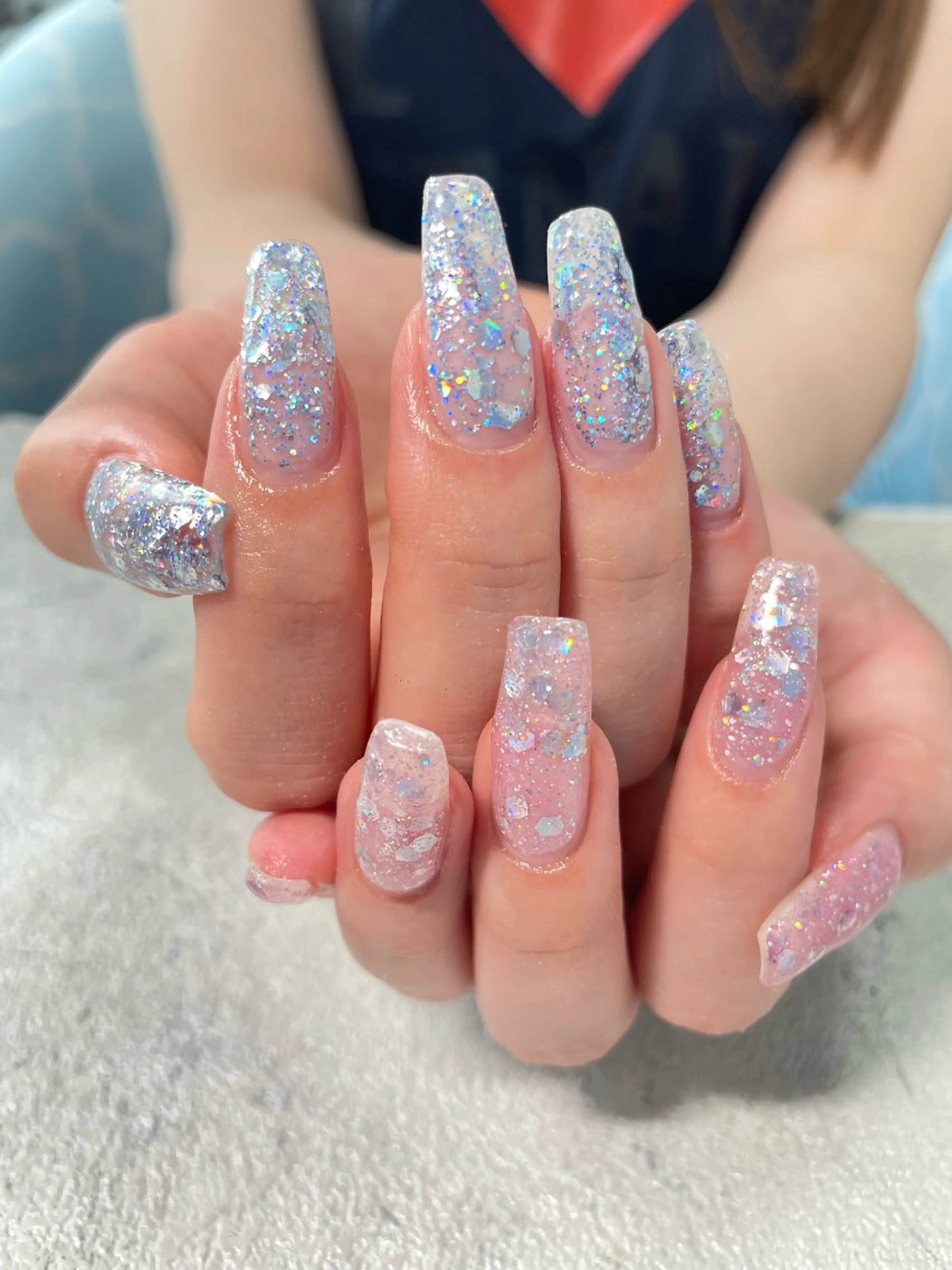 ネイル ラメ(グリッター) はるひな ねいるのネイルデザイン