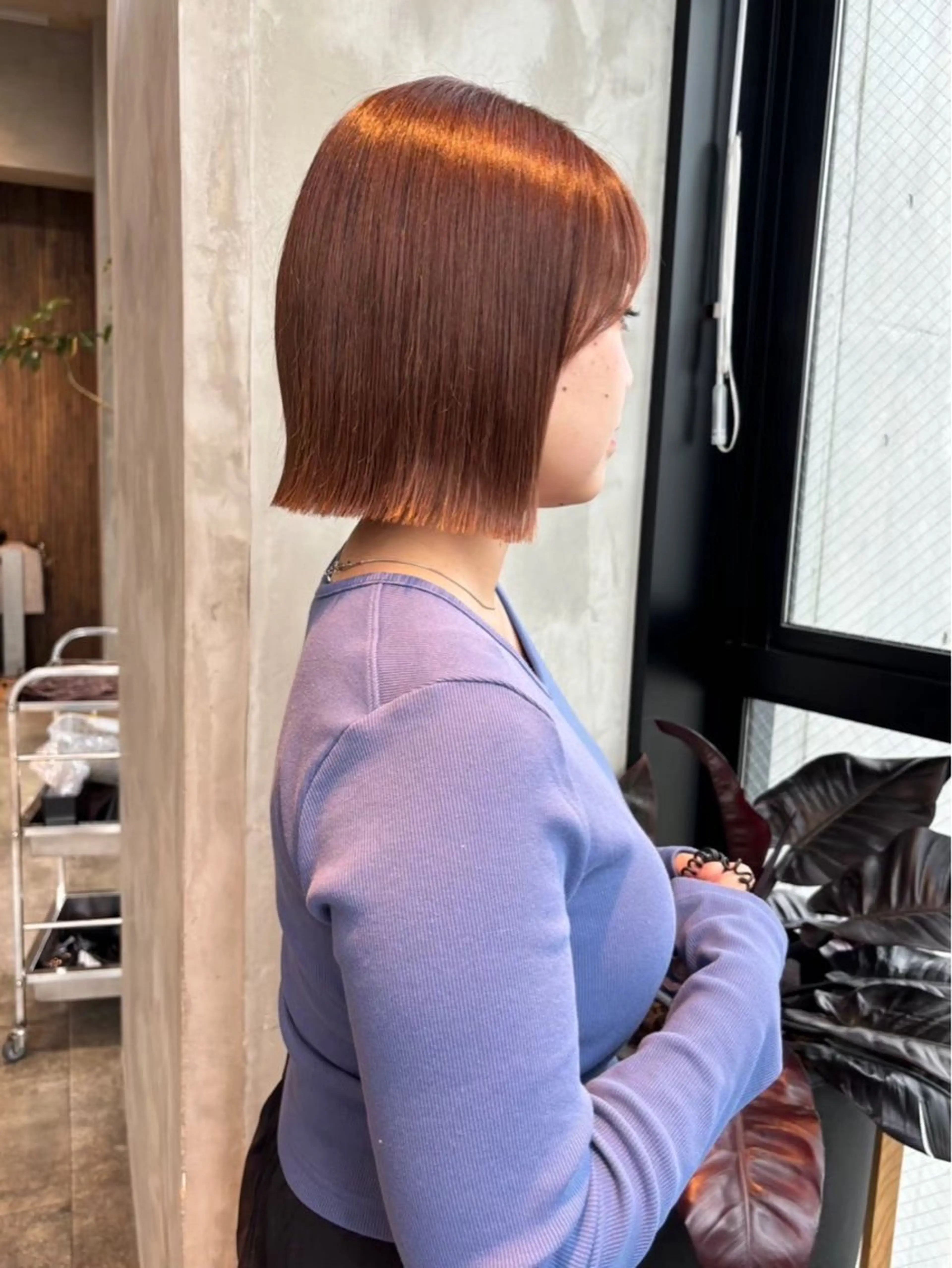 ミディアム カラー 渋谷/レイヤーボブ・ 透明感カラーしょうごのヘアスタイル