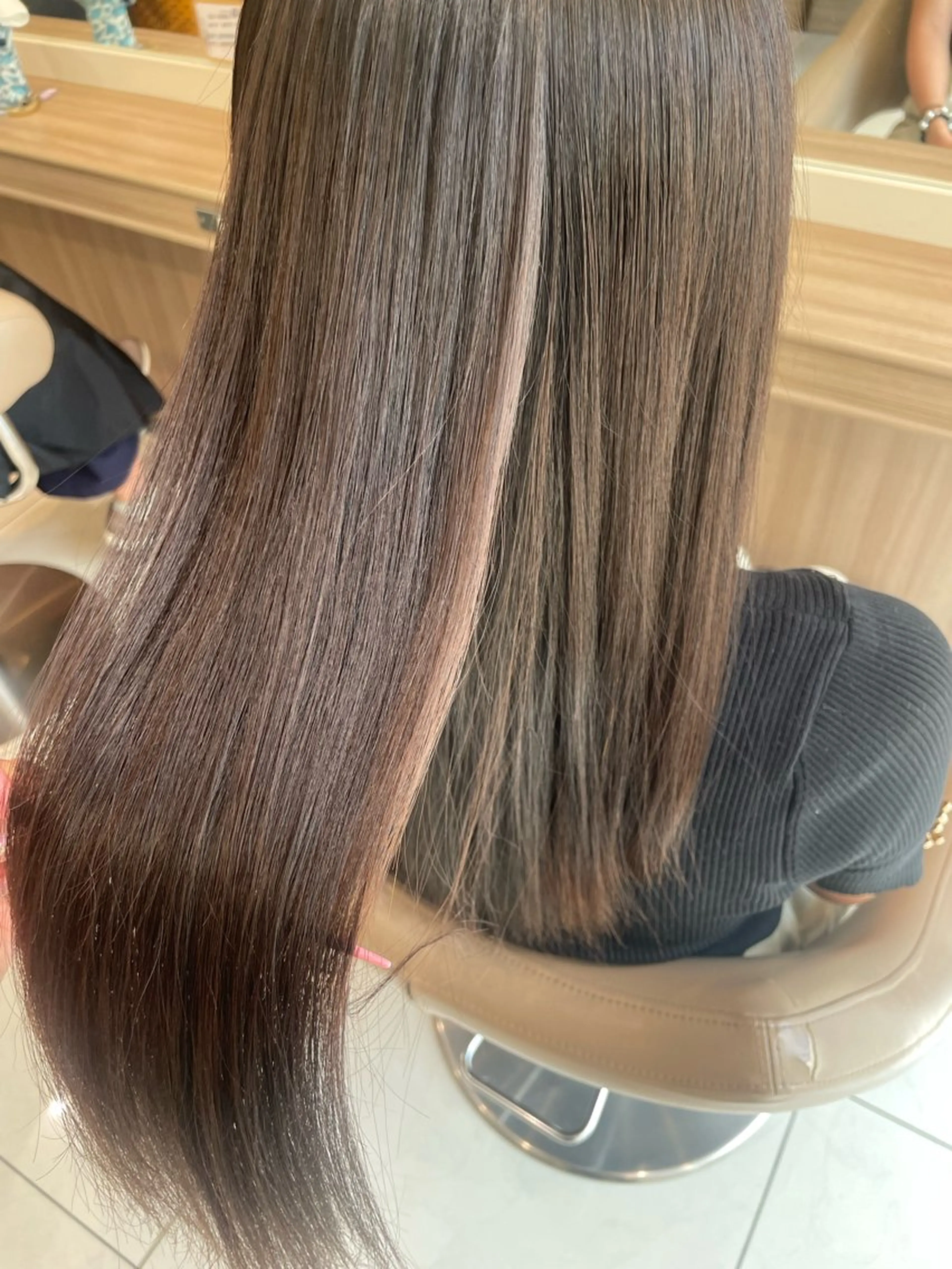 ロング パーマ カット 縮毛矯正 トリートメント 韓国ヘアメイク🎀/ 縮毛矯正✨山本媛香のヘアスタイル