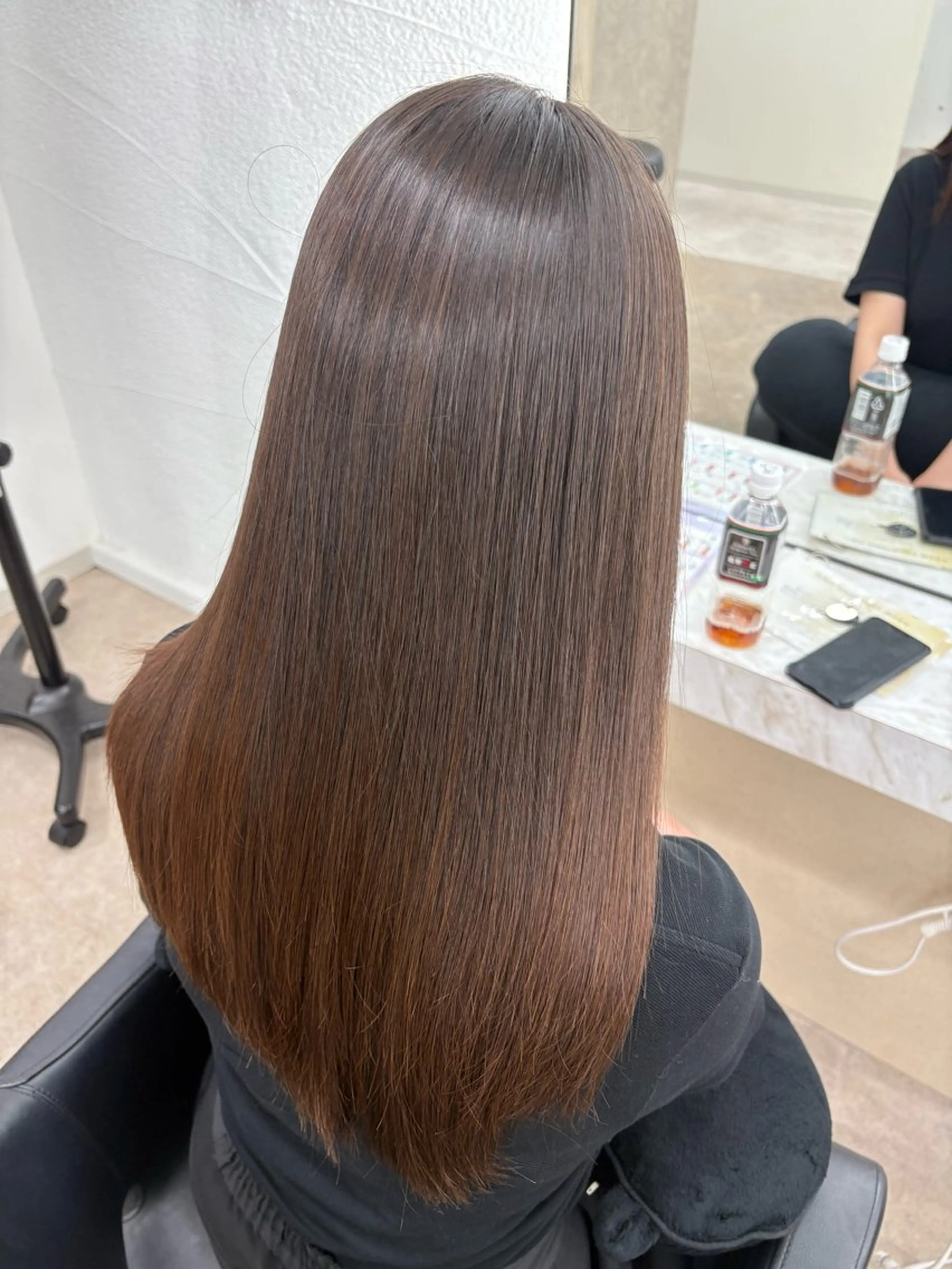 ロング 縮毛矯正 竹内 蓮のヘアスタイル