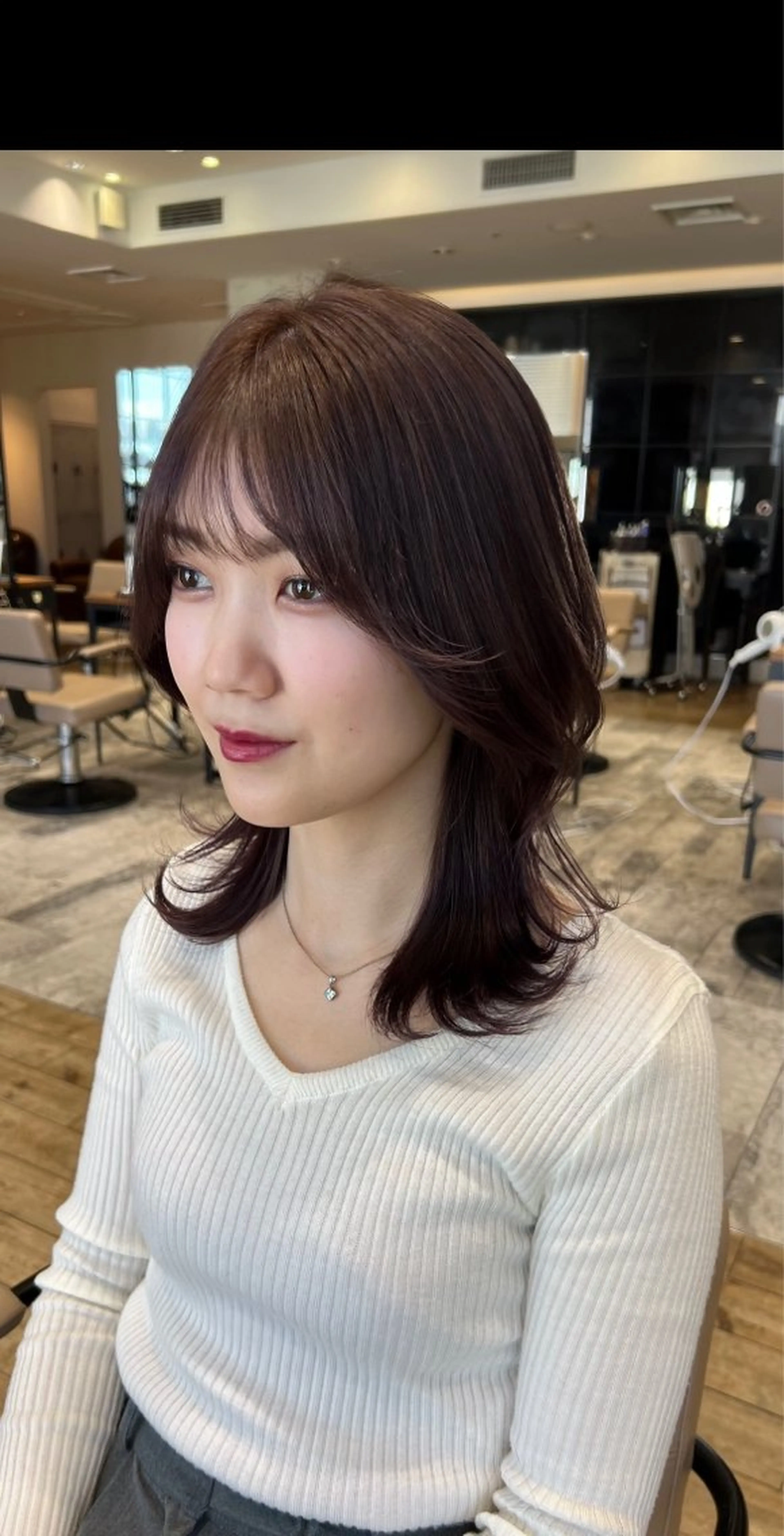 ミディアム 💍新宿ショート 💍岩田莉奈のヘアスタイル