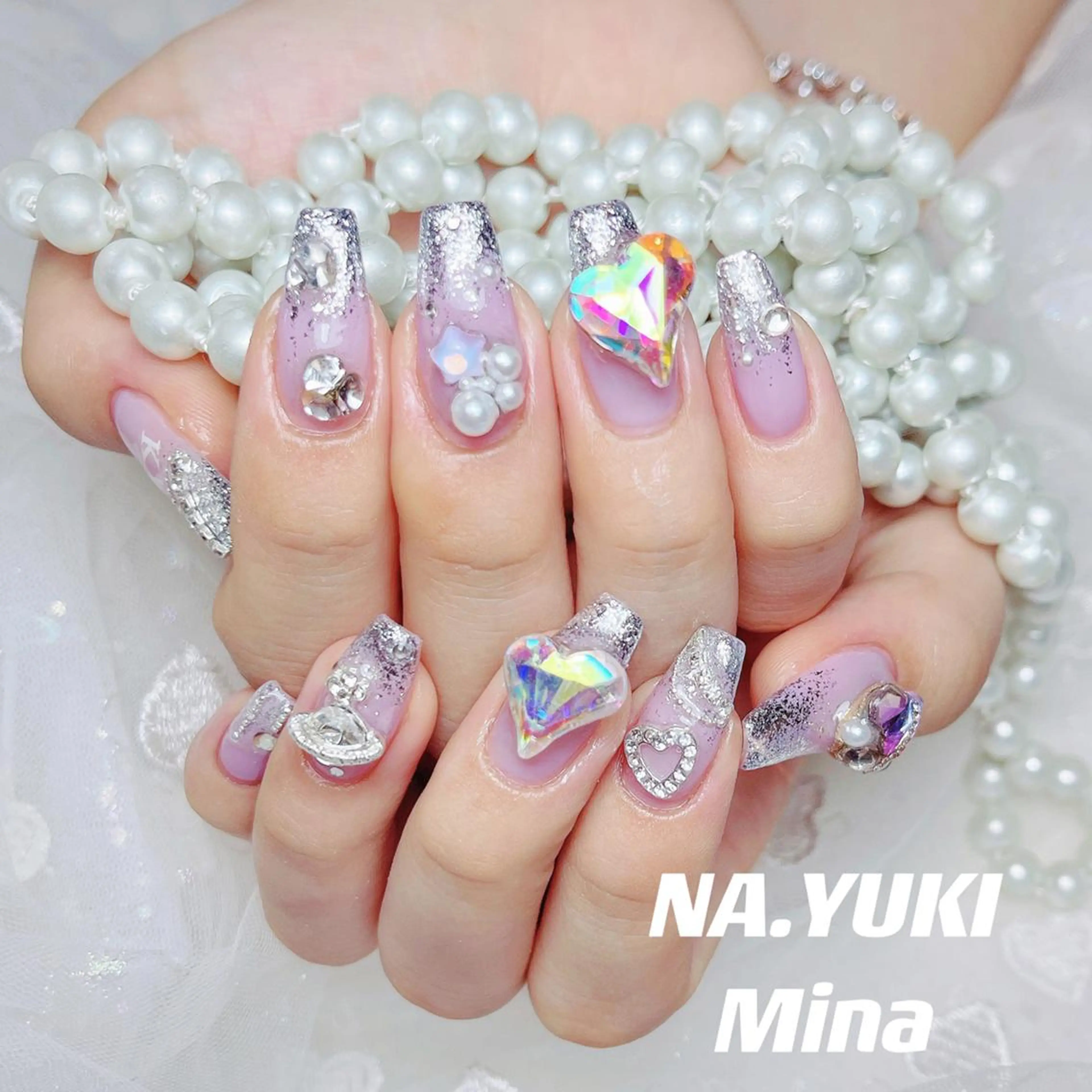 ネイル ハート ハンドネイル ハンドケア YUKI 💗 渋谷店のネイルデザイン