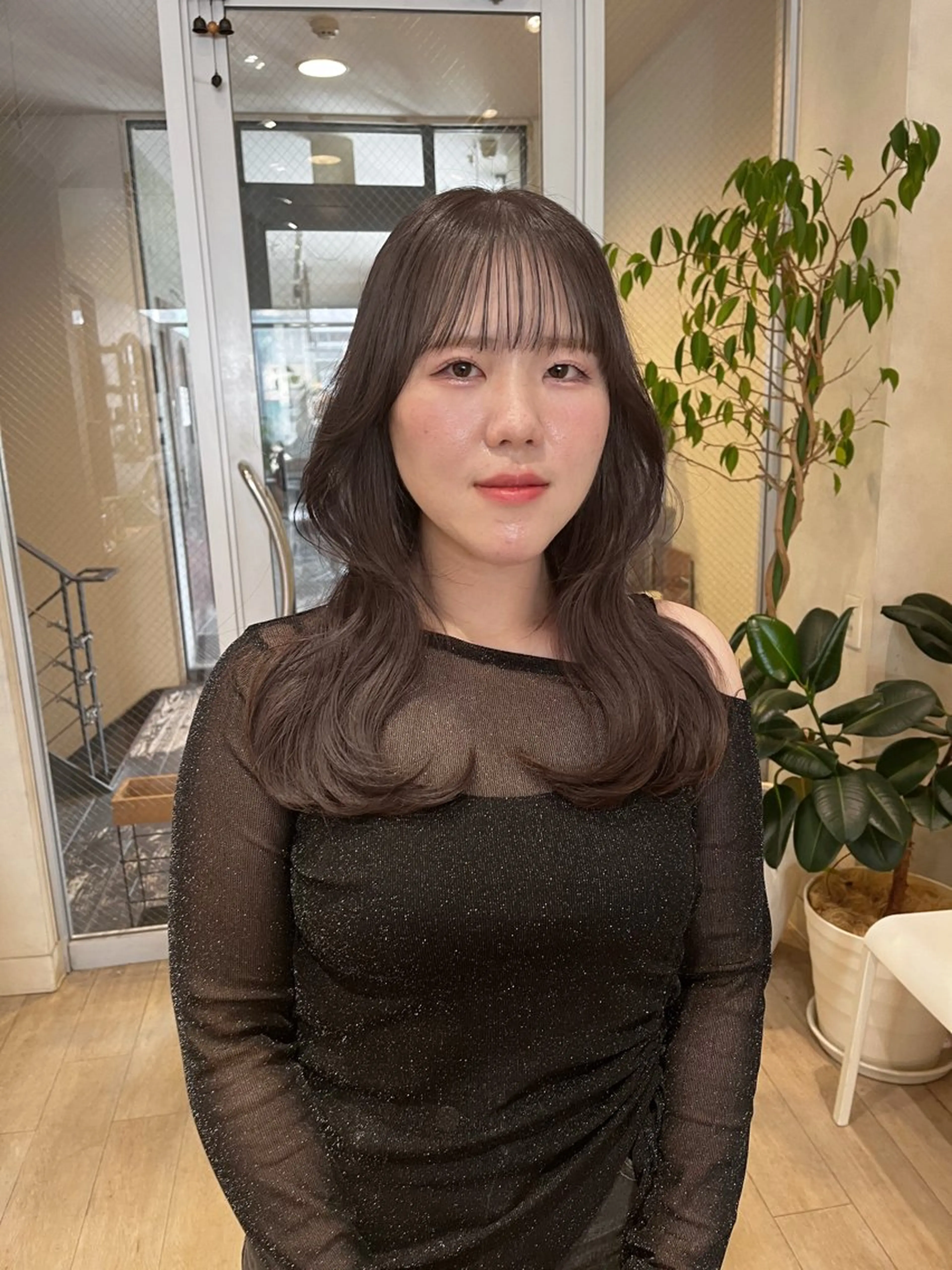 セミロング カラー カット ヘアカラー トリートメント nakahara madokaのヘアスタイル