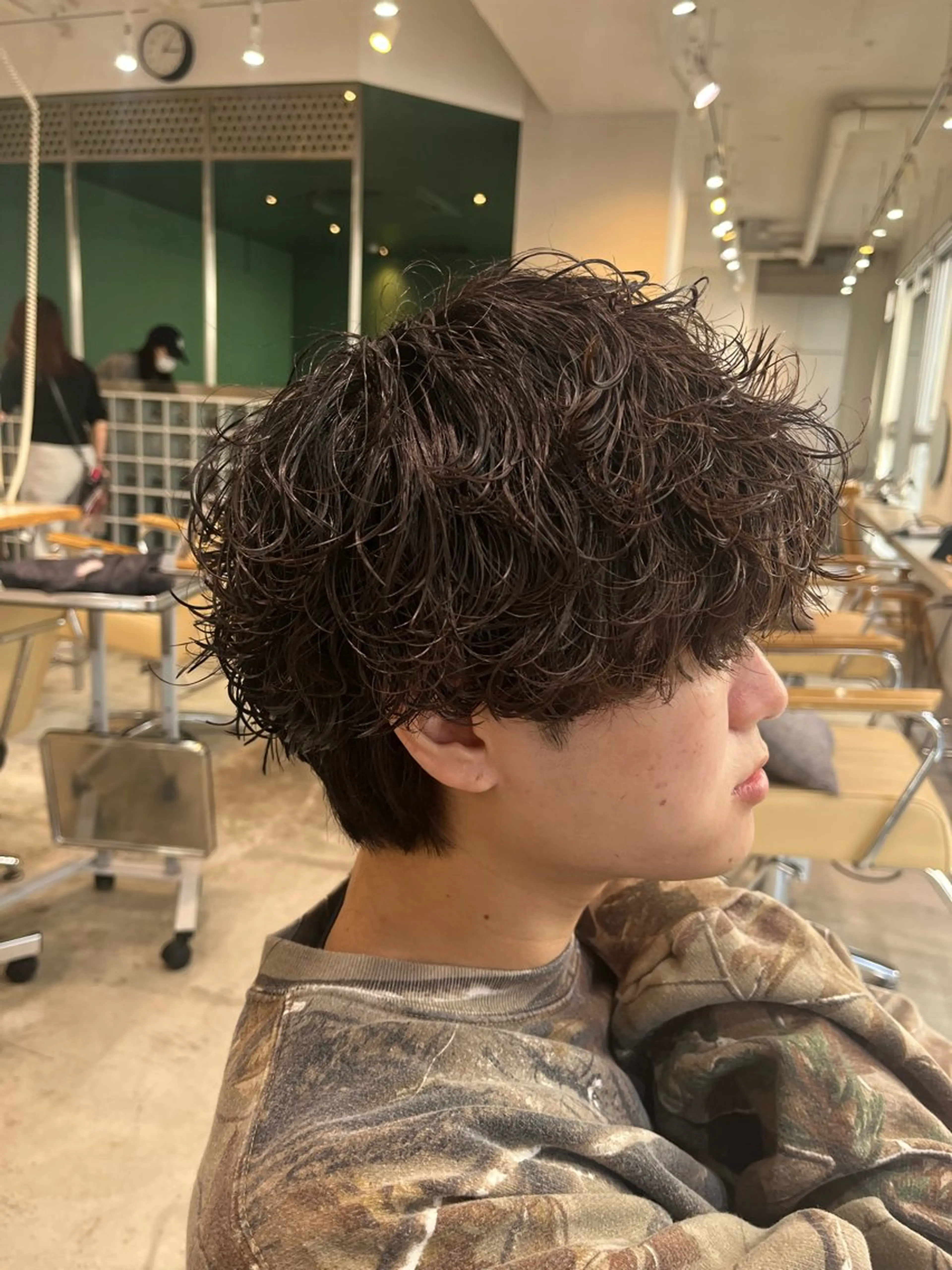 ショート パーマ メンズ カット パーマ センターパート職人 柏/メンズ/ ハルキのヘアスタイル