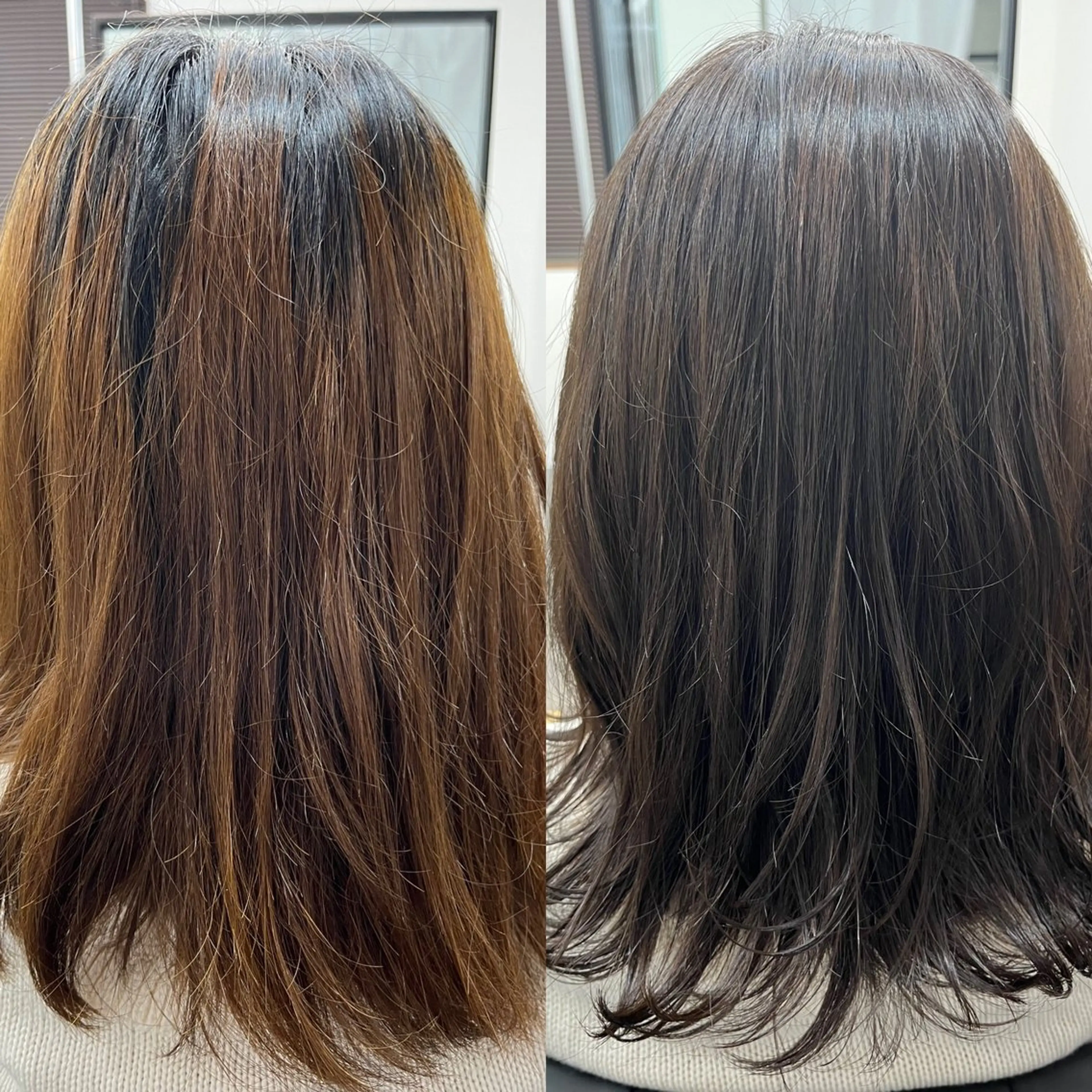 ミディアム 1%【横浜】 髪質改善&ケアカラーのヘアスタイル