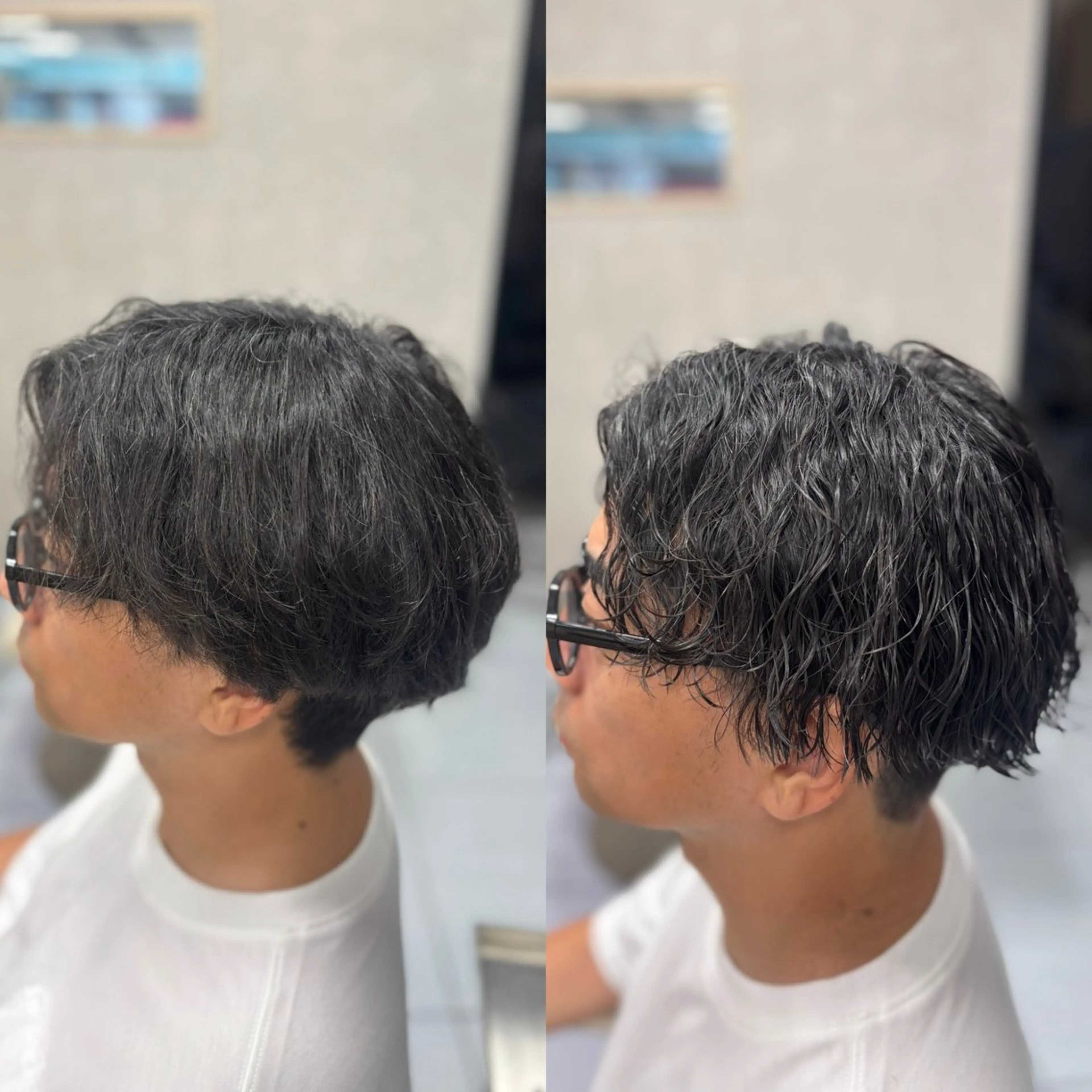 ショート パーマ メンズ カット パーマ メンズ特化韓国風 パーマスタイル/りんのヘアスタイル