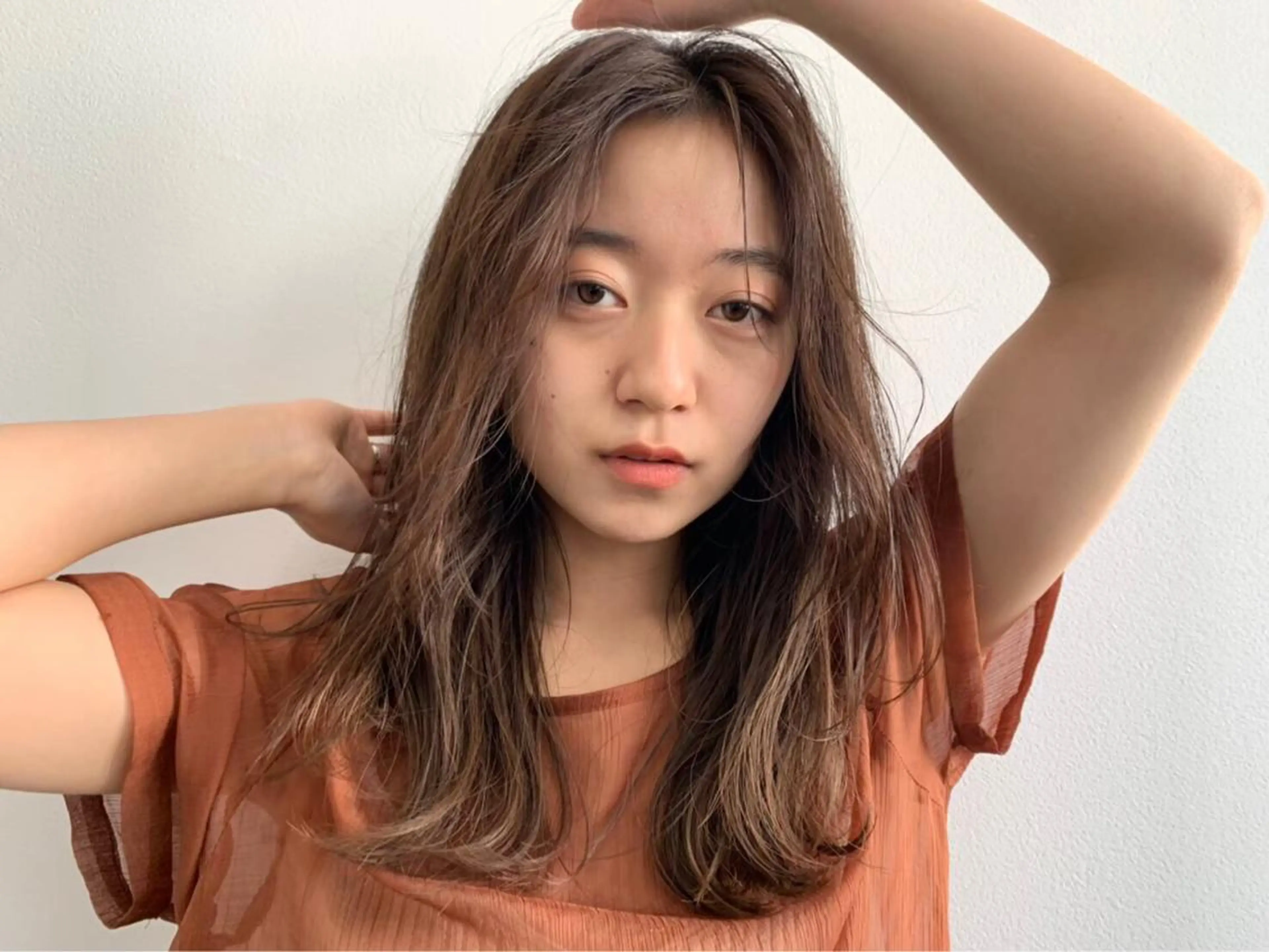 ロング カラー 土屋 愛海のヘアスタイル